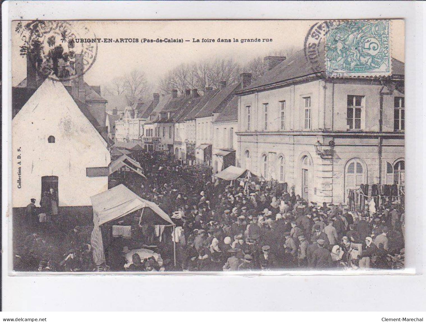 AUBIGNY-en-ARTOIS: La Foire Dans La Grande Rue - Très Bon état - Aubigny En Artois