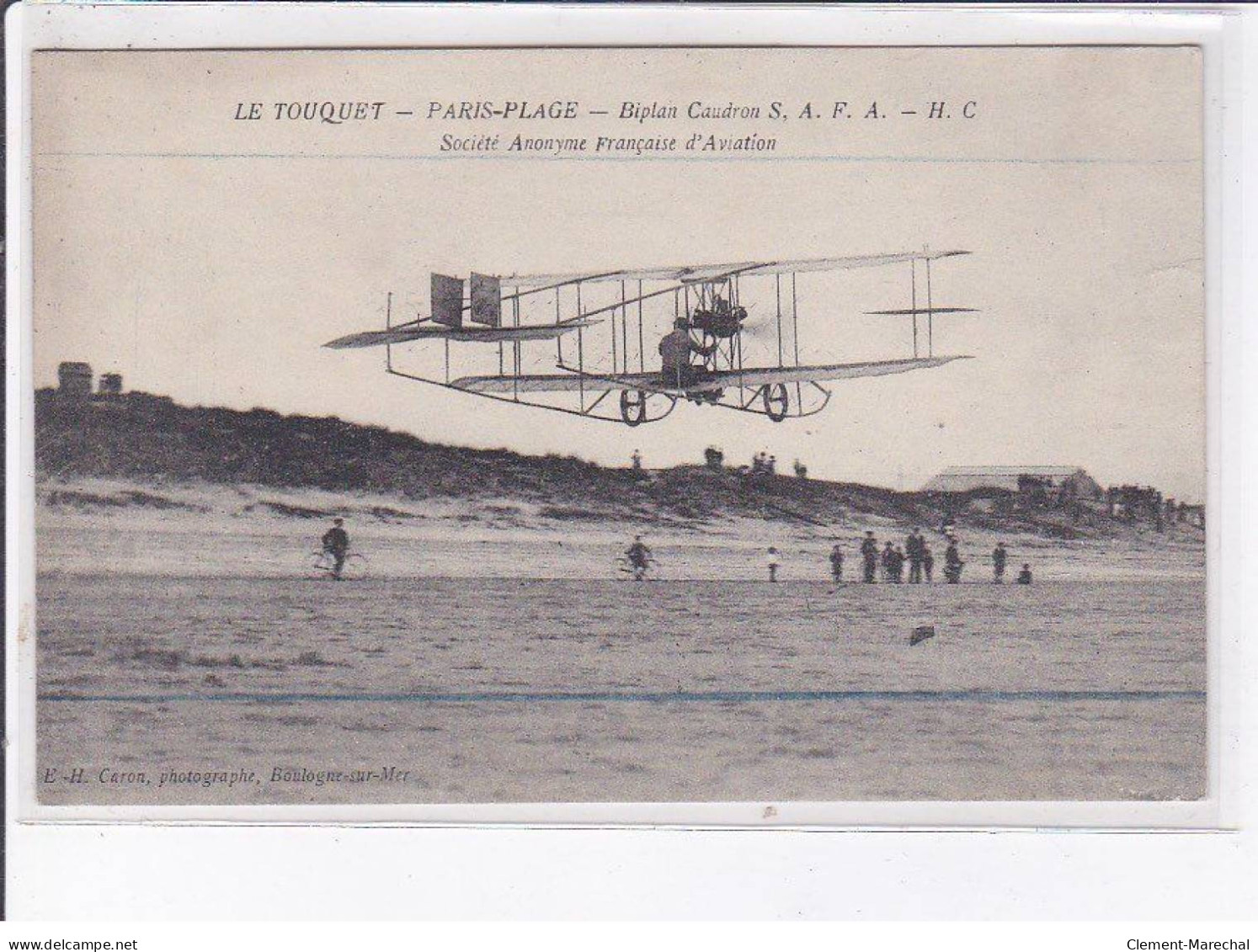 LE TOUQUET: Biplan Caudron, Société Anonyme Française D'aviation - Très Bon état - Le Touquet