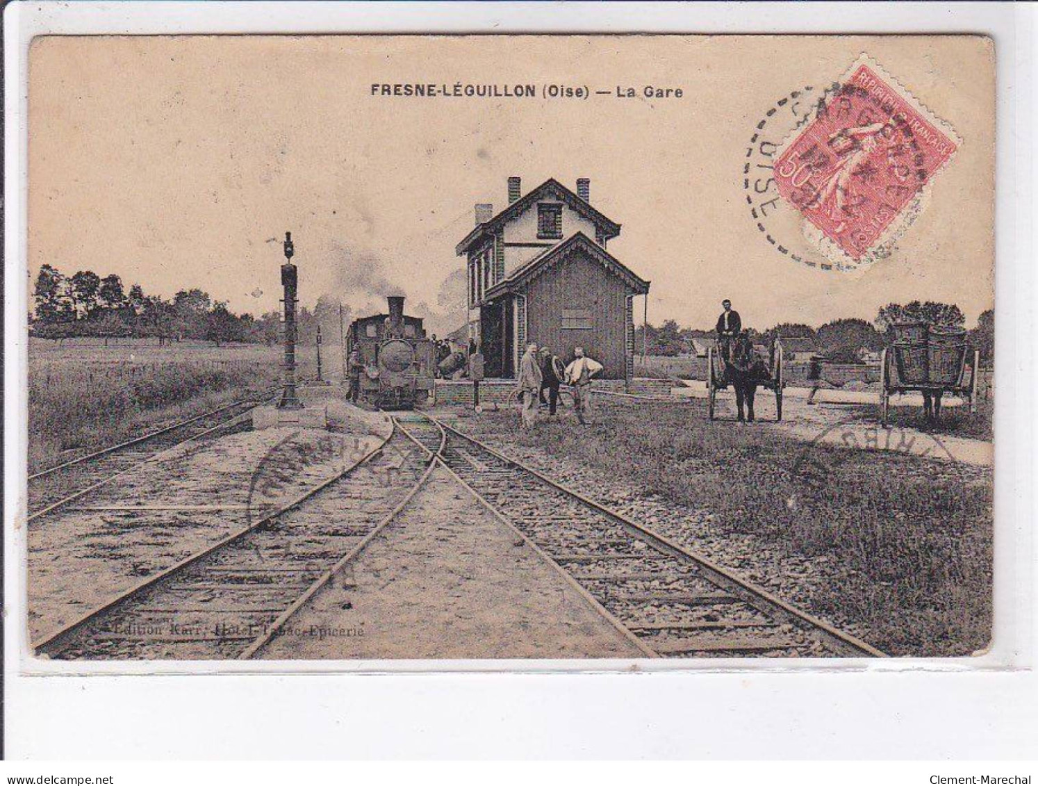 FRESNE-LEGUILLON: La Gare - Très Bon état - Andere & Zonder Classificatie