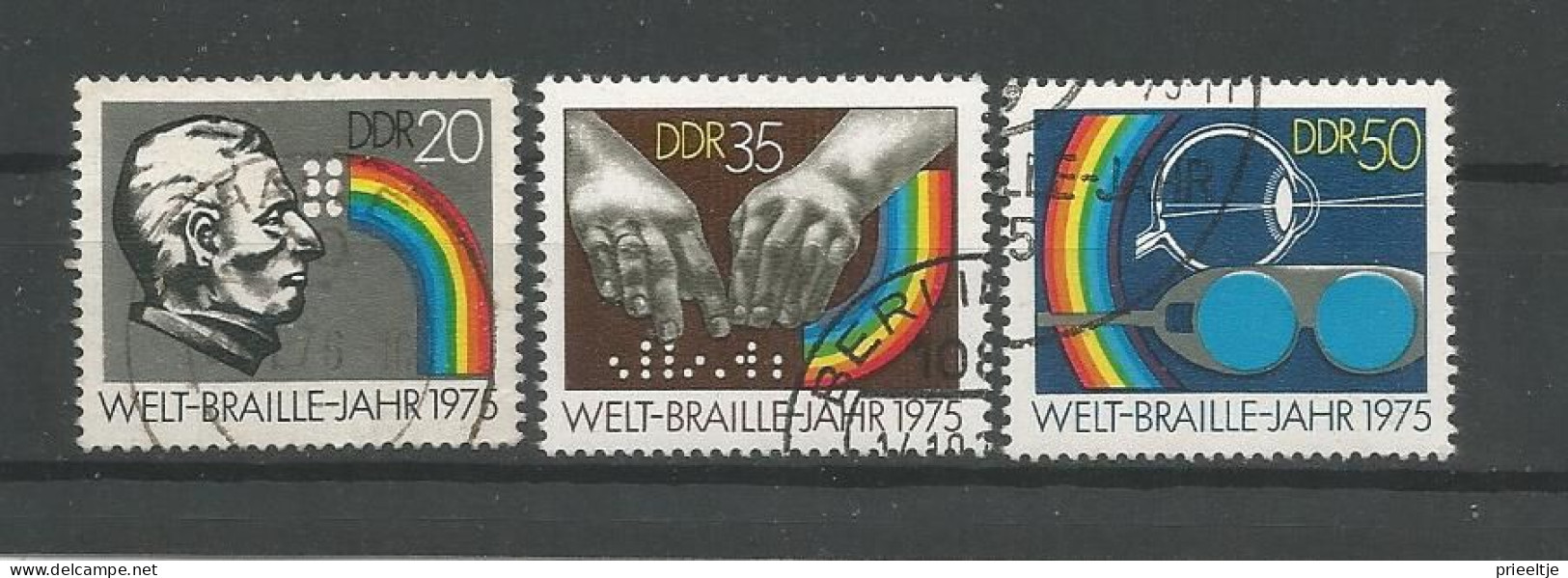 DDR 1975 Braille 150th Anniv. Y.T. 1771/1773 (0) - Gebruikt
