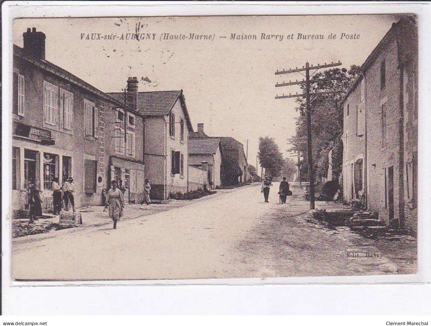 VAUX-sur-AUBIGNY: Maison Barry Et Bureau De Poste - Très Bon état - Andere & Zonder Classificatie