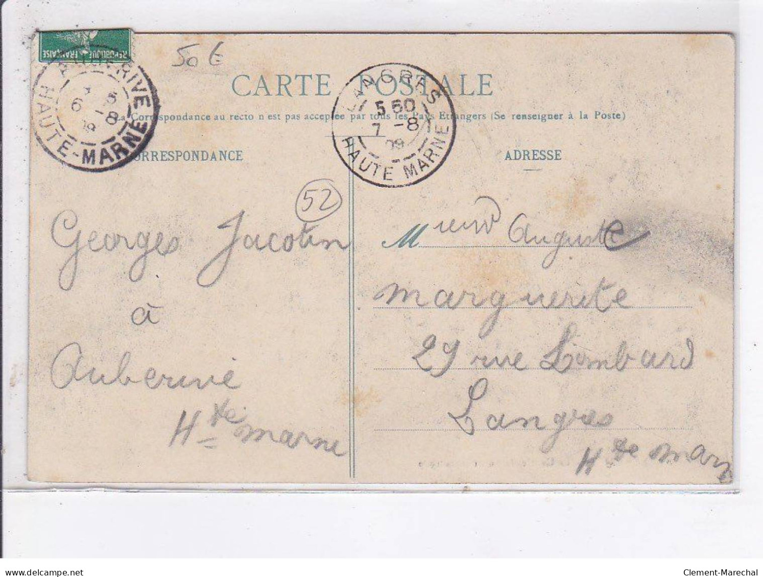 AUBERIVE: La Cavalcade Du 21 Mars 1909 - Très Bon état - Auberive