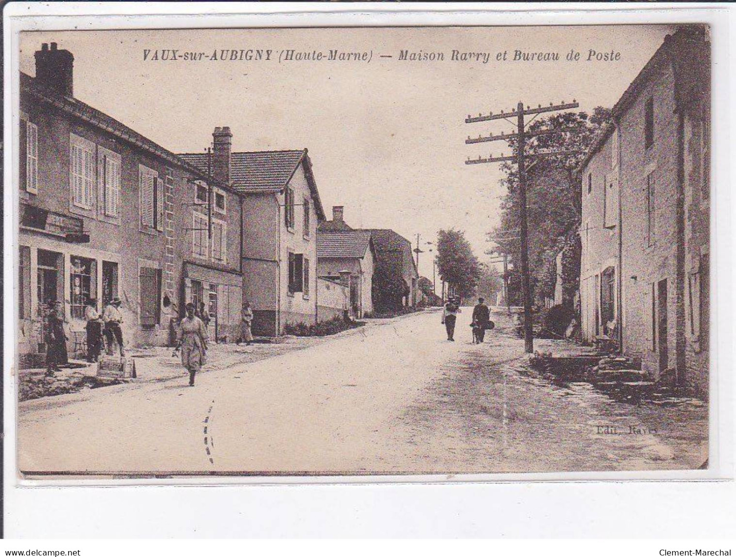 VAUX-sur-AUBIGNY: Maison Ravry Et Bureau De Poste - Très Bon état - Sonstige & Ohne Zuordnung