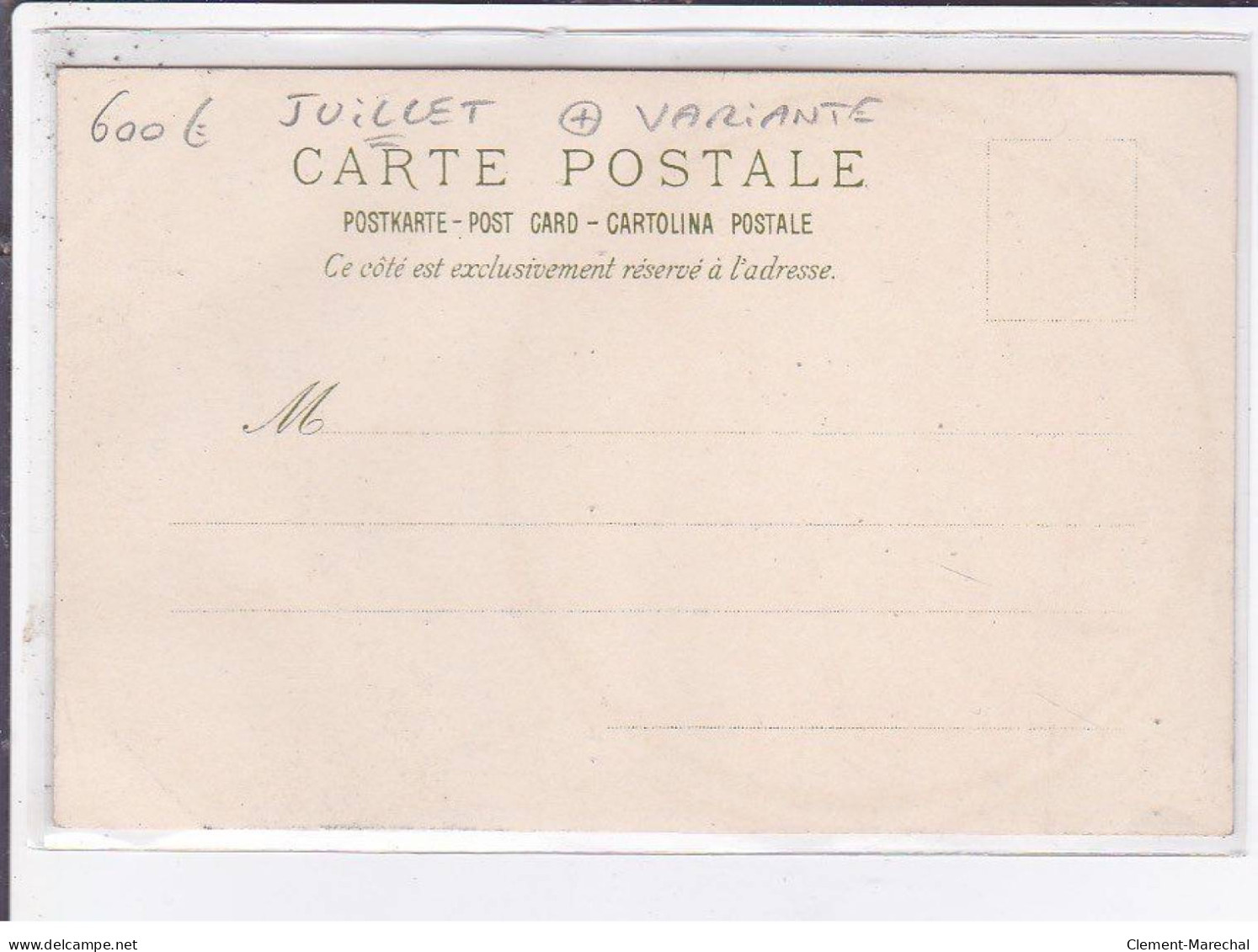 MUCHA Alphonse : Carte Postale Du Mois De Juillet (variante Sans Le Mois !) - Très Bon état - Mucha, Alphonse