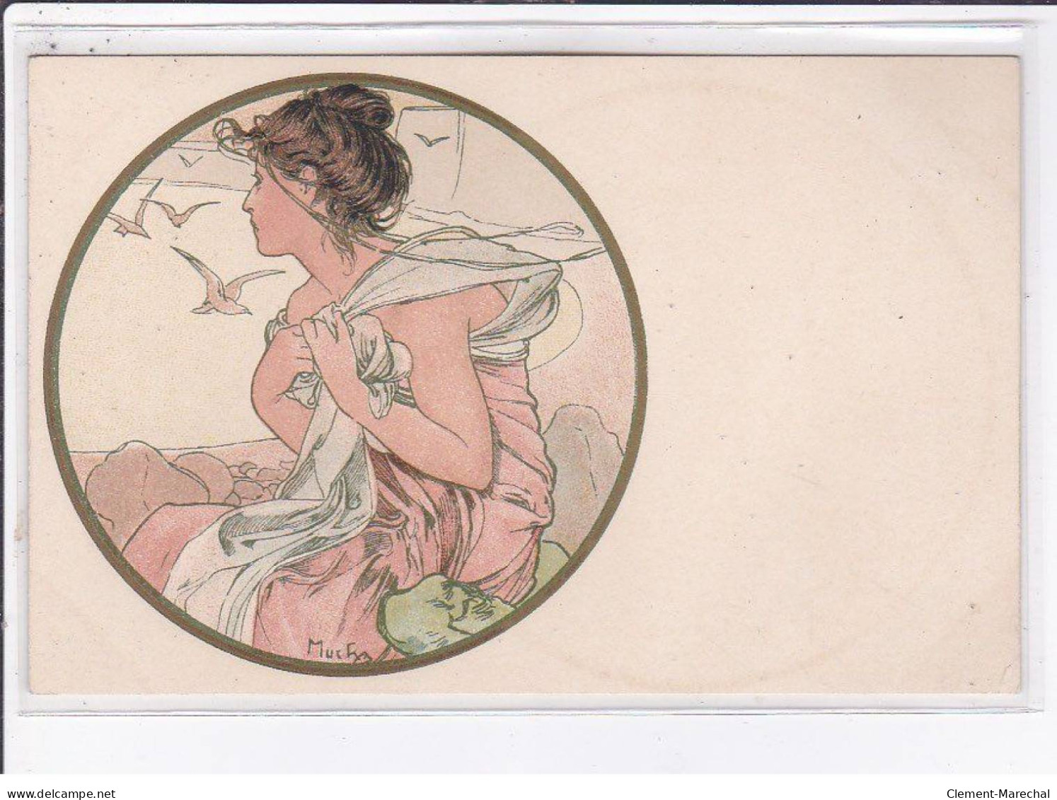 MUCHA Alphonse : Carte Postale Du Mois De Septembre (variante Sans Le Mois !) - Très Bon état - Mucha, Alphonse