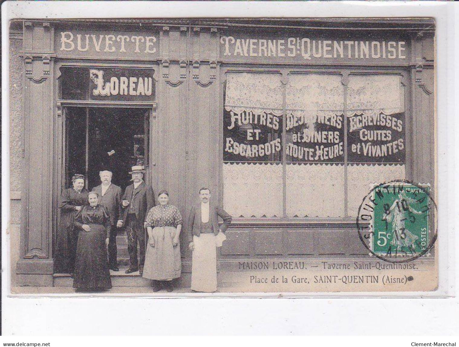 SAINT-QUENTIN: Maison Loreau Taverne, Place De La Gare - Très Bon état - Saint Quentin