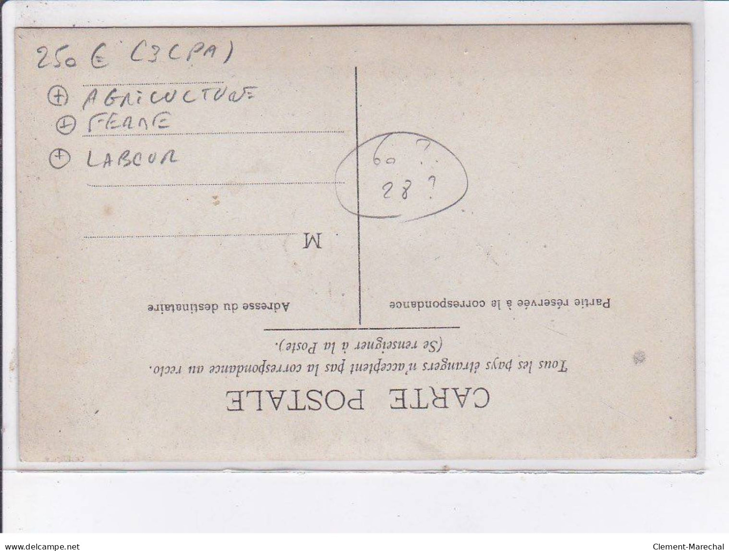 EURE ET LOIR Ou OISE: Agriculture, Ferme, Labour, 3CPA - Très Bon état - Sonstige & Ohne Zuordnung