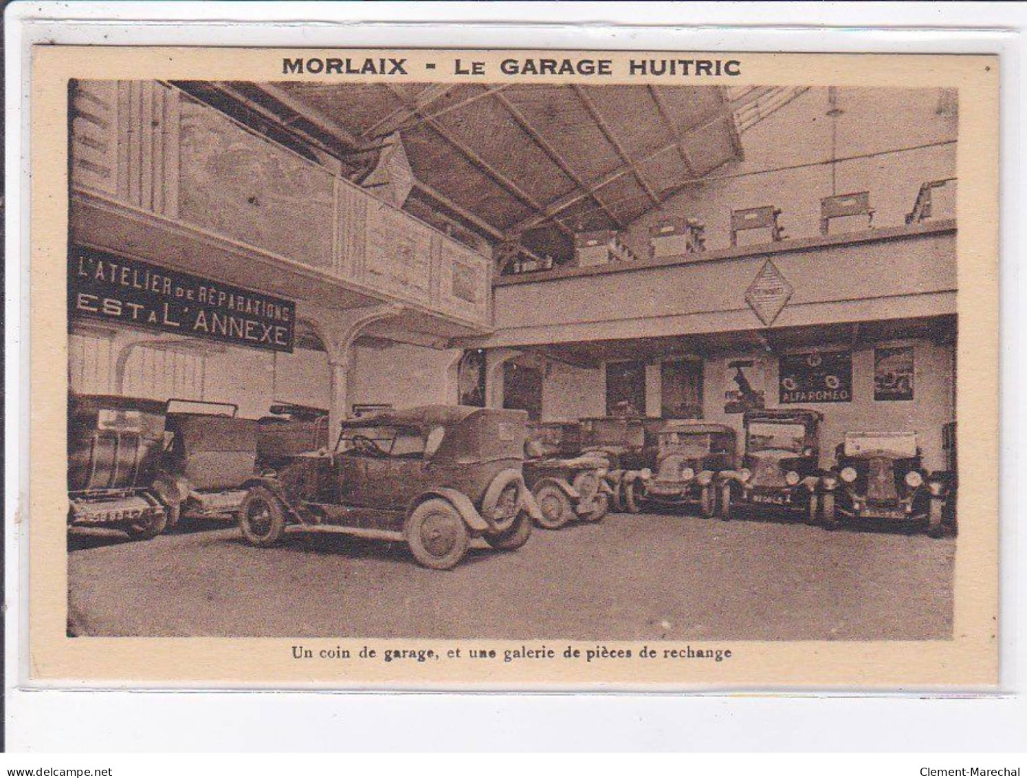 MORLAIX: Le Garage Huitric, Un Coin De Garage Et Une Galerie De Pièces De Rechange Rue De Brest - Très Bon état - Morlaix