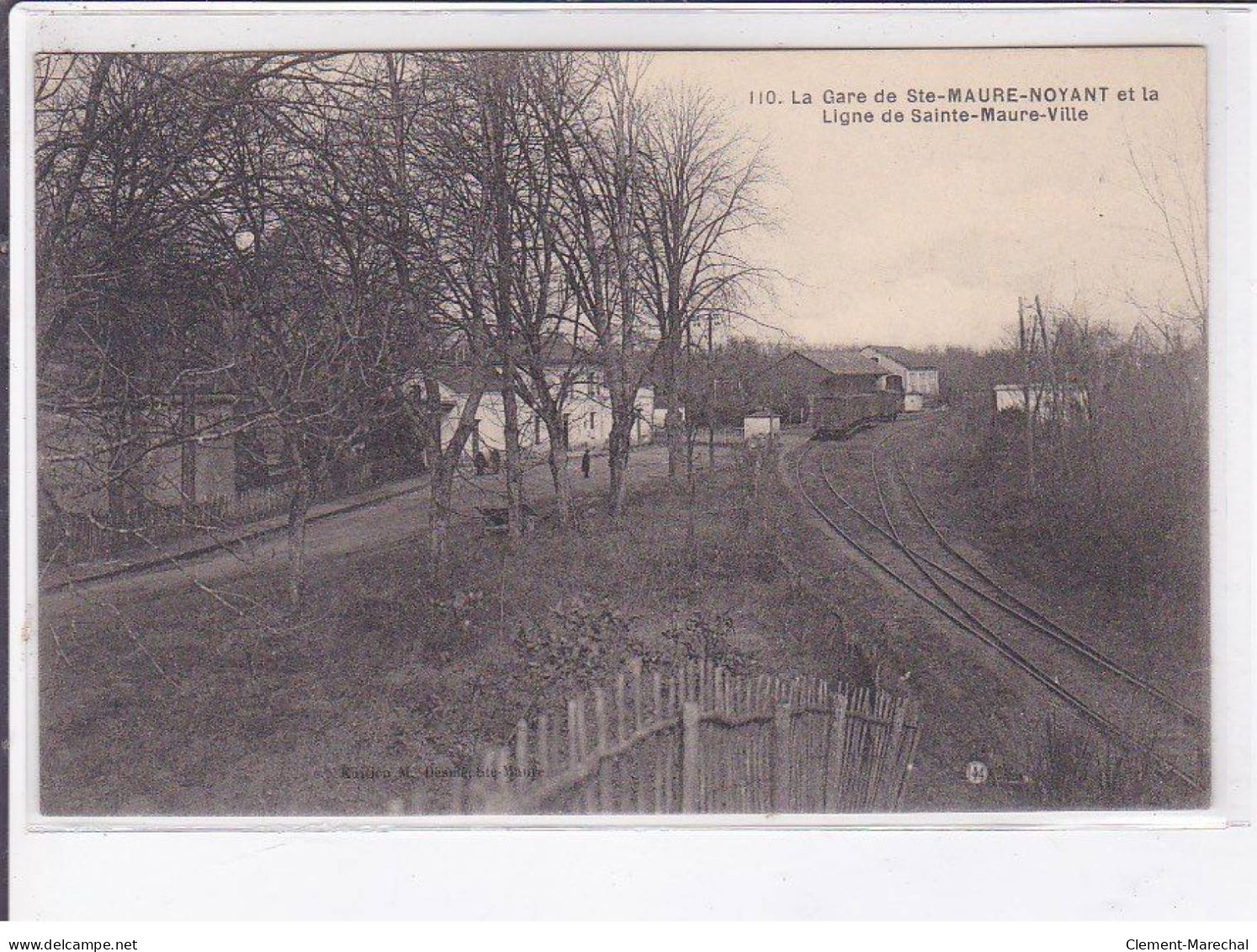 SAINTE-MAURE-NOYANT: La Gare, Ligne De Sainte-maure-ville - Très Bon état - Other & Unclassified