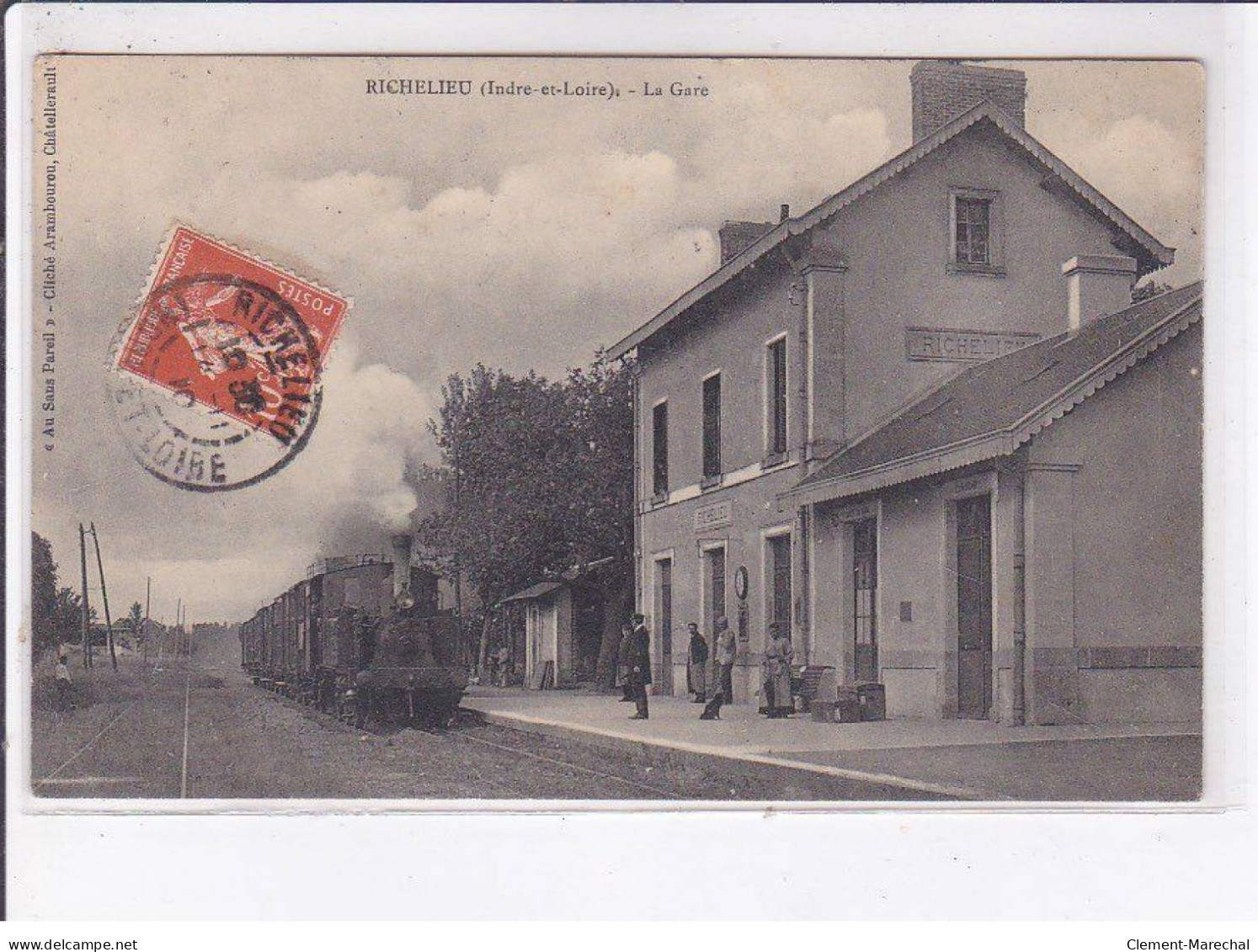 RICHELIEU: La Gare - Très Bon état - Andere & Zonder Classificatie