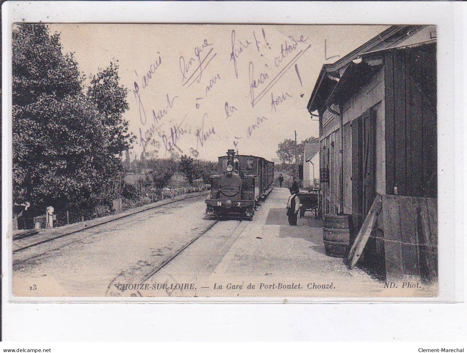 CHOUZE-sur-LOIRE: La Gare De Port-boulet, Chouzé - Très Bon état - Andere & Zonder Classificatie