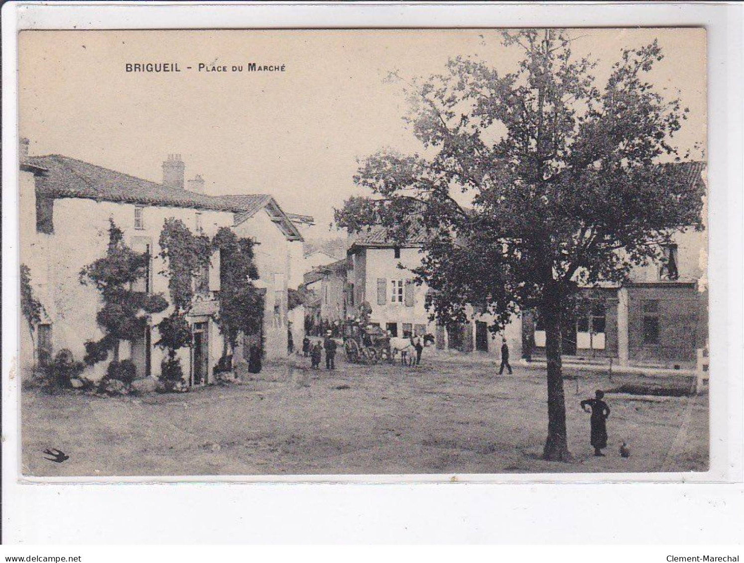 BRIGEUIL: Place Du Marché, Diligence - Très Bon état - Otros & Sin Clasificación