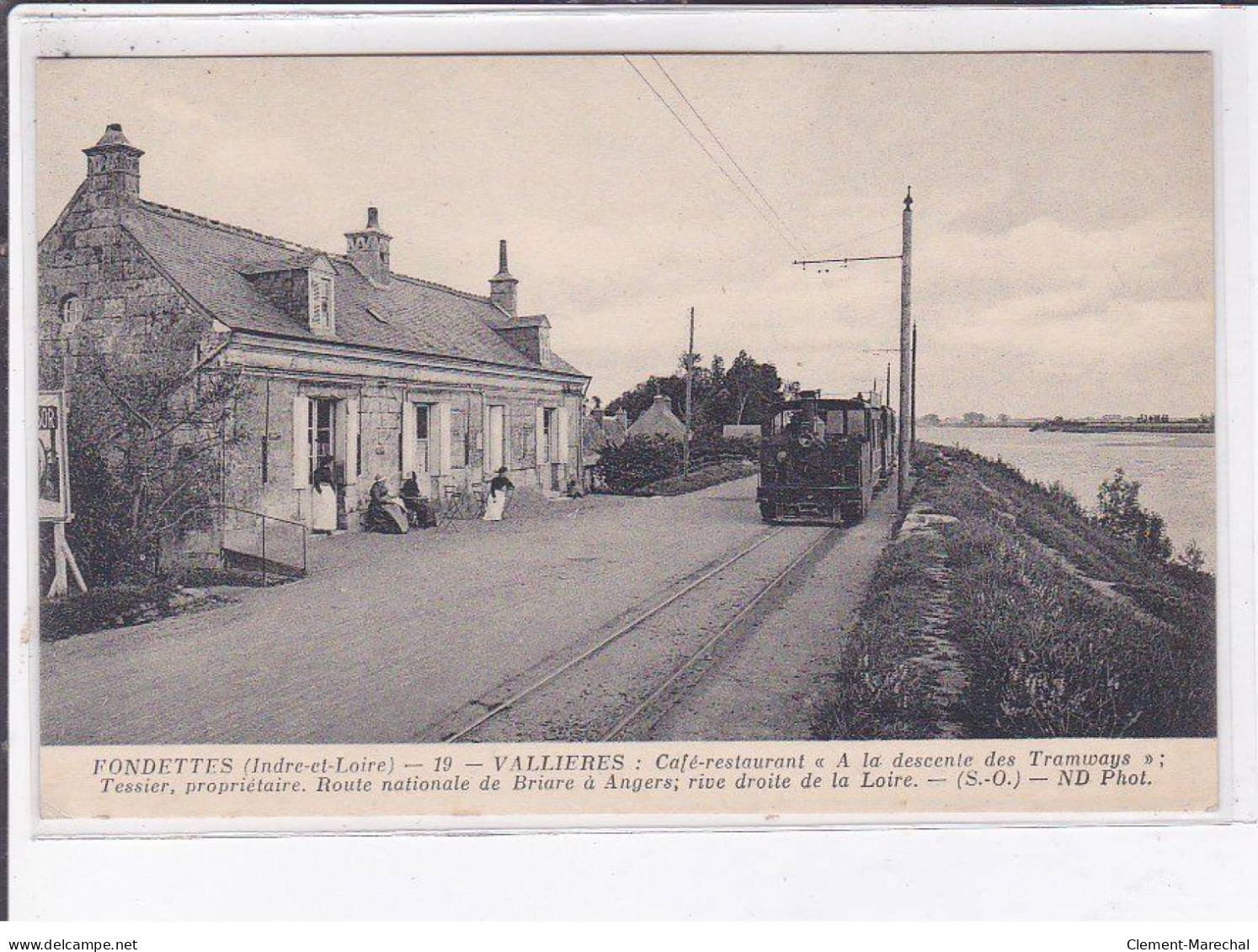 FONDETTES: Café-restaurant à La Descente Des Tramways, Chemin De Fer - Très Bon état - Fondettes