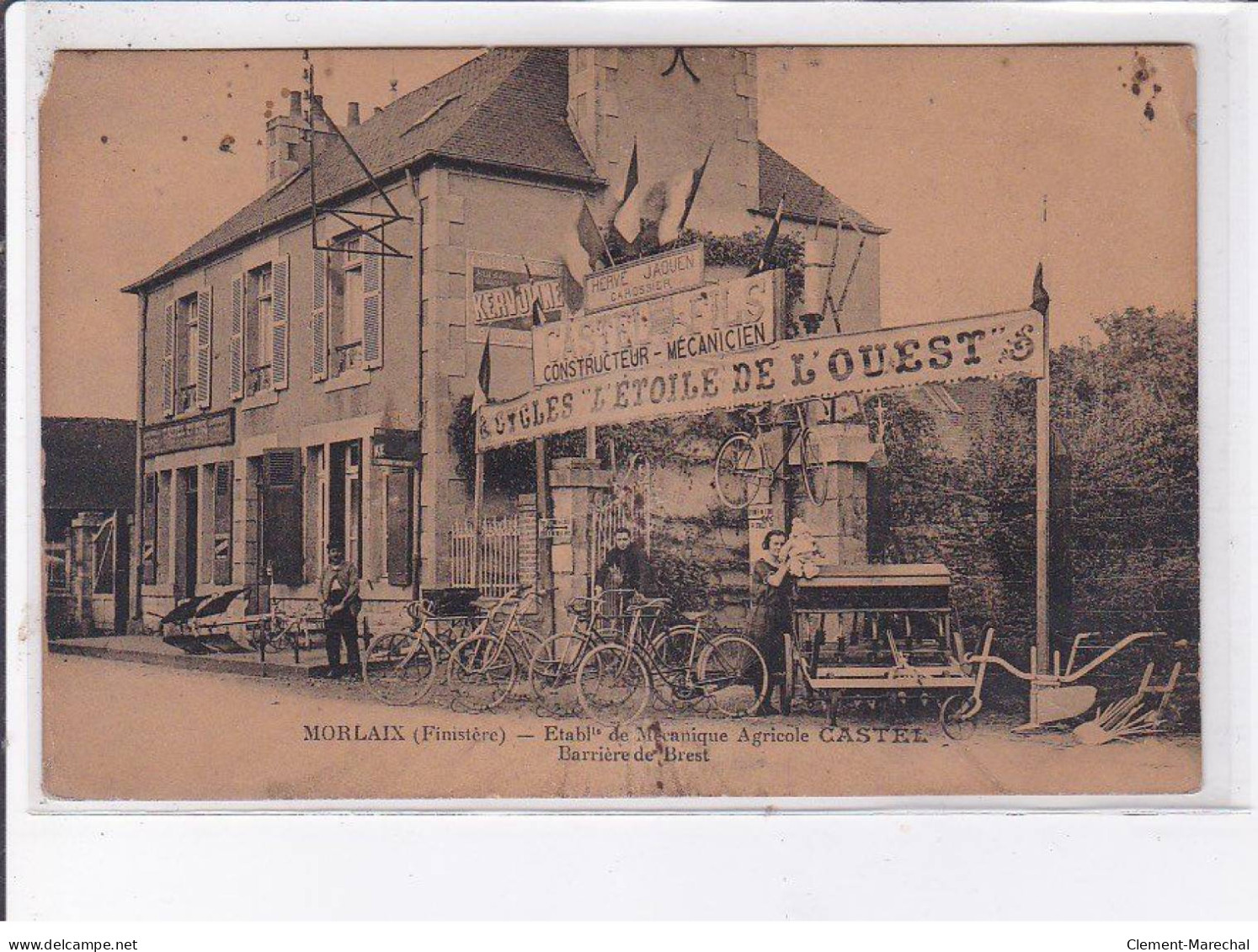 MORLAIX: établissement De Mécanique Agricole Castel Barrière De Brest - état - Morlaix