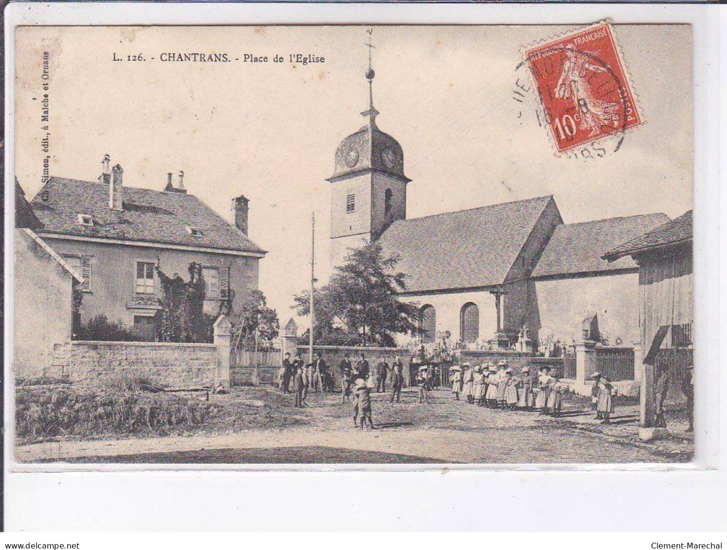 CHANTRANS: Place De L'église - Très Bon état - Sonstige & Ohne Zuordnung