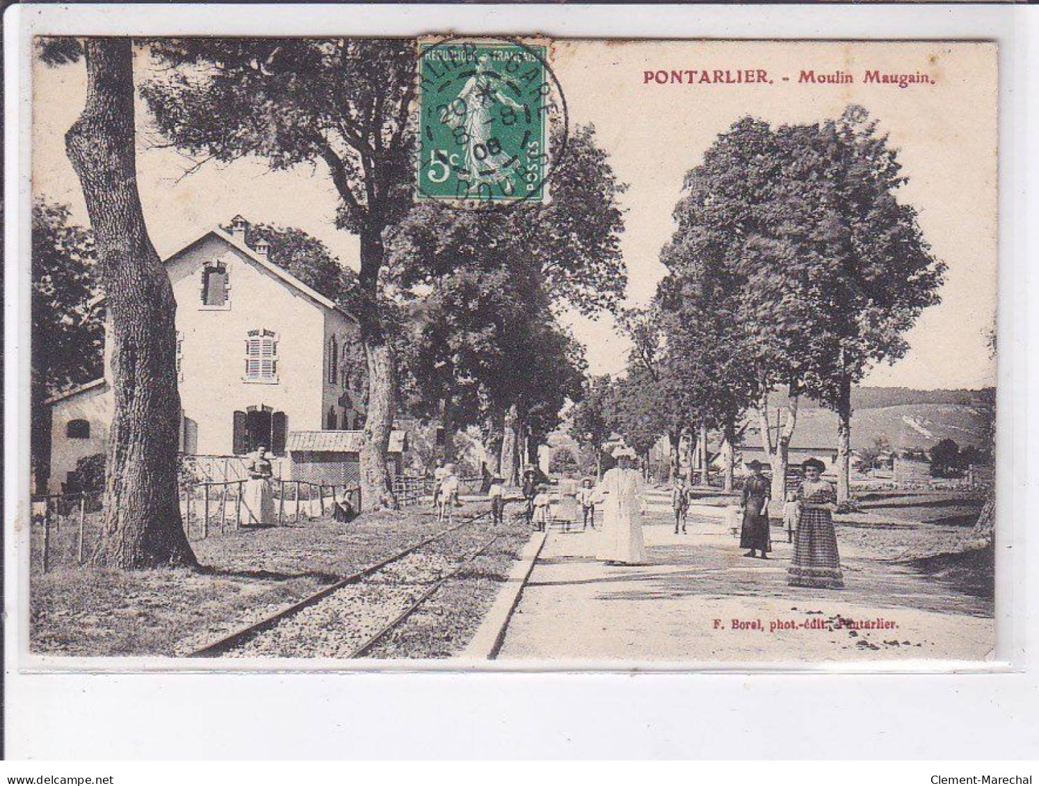 PONTARLIER: Moulin Maugain Chemin De Fer - état (traces Au Dos) - Pontarlier