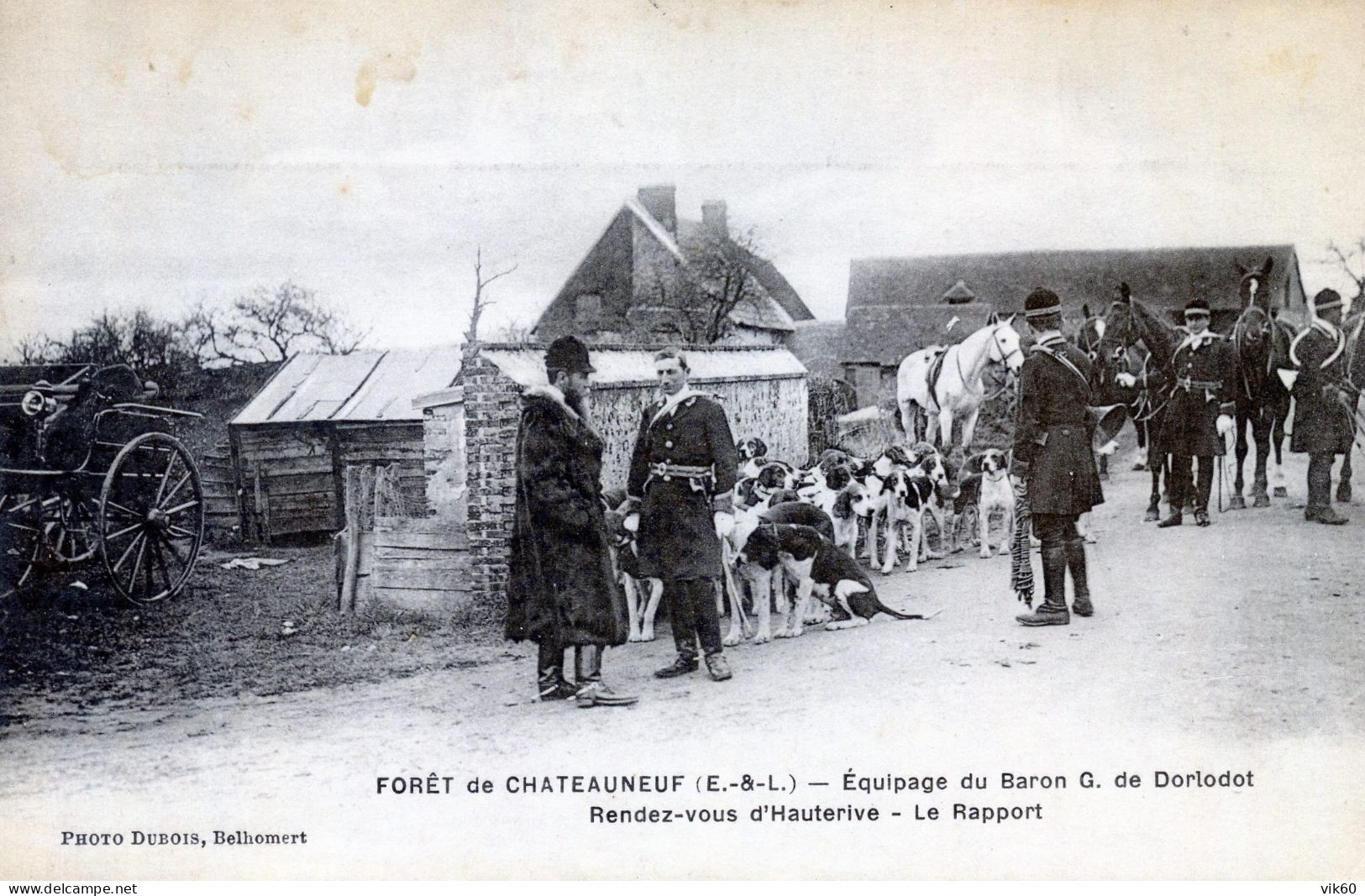 28   FORET DE CHATEAUNEUF  CHASSE  A COURRE - Châteauneuf