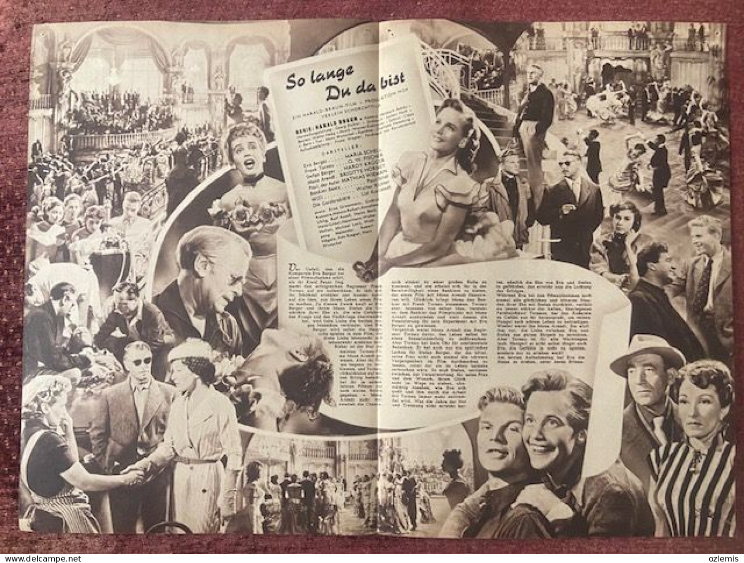 SO LANGE DU DA BIST ,ILLUSTRIERTE ,FILM - KUHNE ,CINEMA ,MOVIE ,MAGAZINE - Cinema & Television