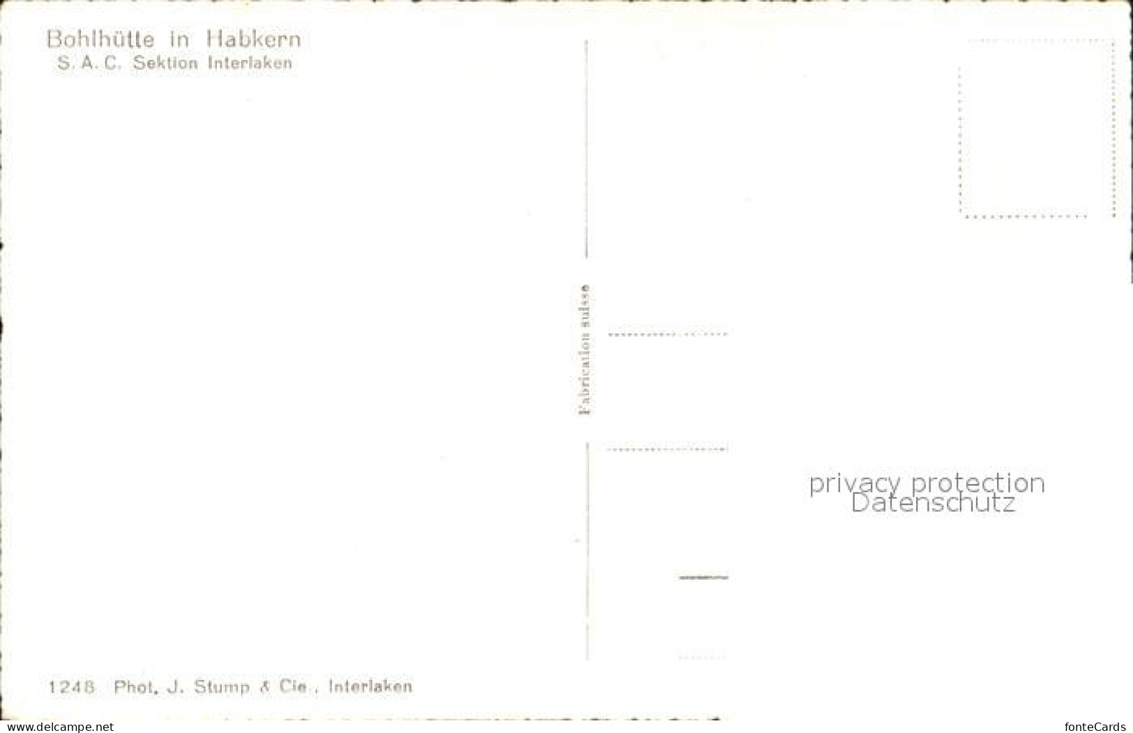 12588748 Habkern Bohlhuette Habkern - Otros & Sin Clasificación
