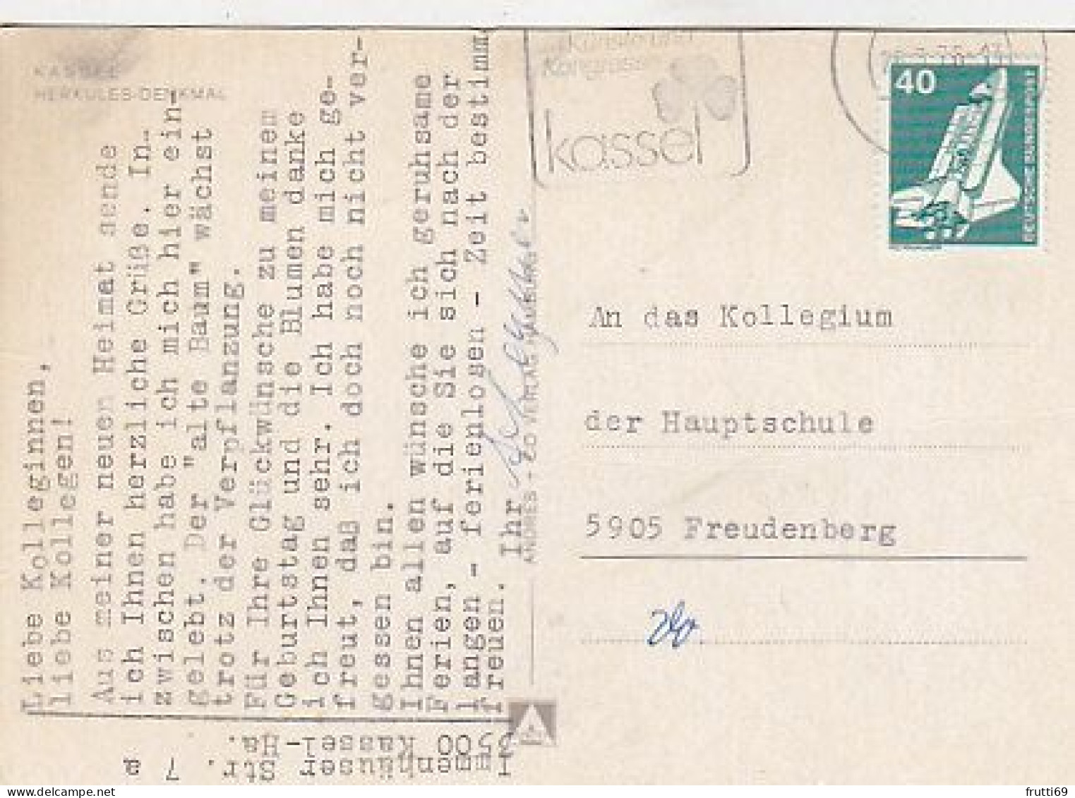 AK 215713 GERMANY - Kassel - Wilhelmshöhe - Herkules Mit Kaskaden - Kassel