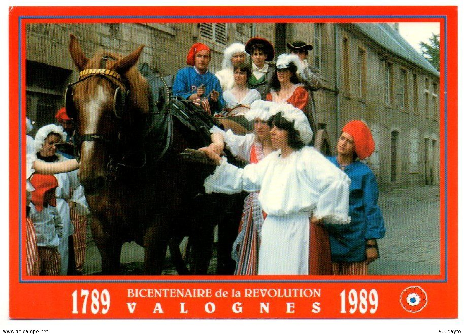 VALOGNES. Bicentenaire De La Révolution. Nobles En Partance Pour L'échaffaud Rue Du Grand Moulin (1789/1989) - Valognes