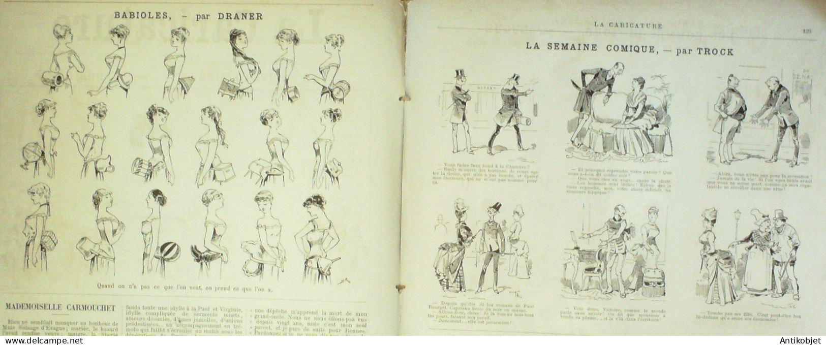 La Caricature 1886 N°329 Le Cirque Robida Delaunay Par Luque Trock Draner - Tijdschriften - Voor 1900