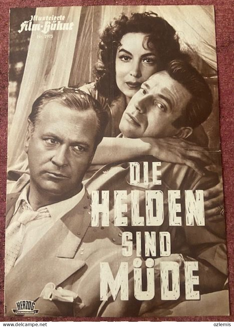 DIE HELDENSIND MUDE,ILLUSTRIERTE ,FILM - KUHNE ,CINEMA ,MOVIE ,MAGAZINE - Kino & Fernsehen