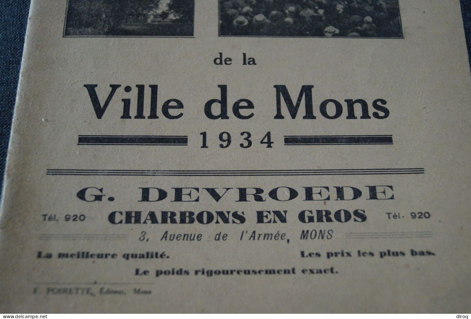 Festivités De Mons 1934,prospectus Originale D'époque,complet Et En Bel état De Collection,24 Cm./15,5 Cm. - Historische Dokumente