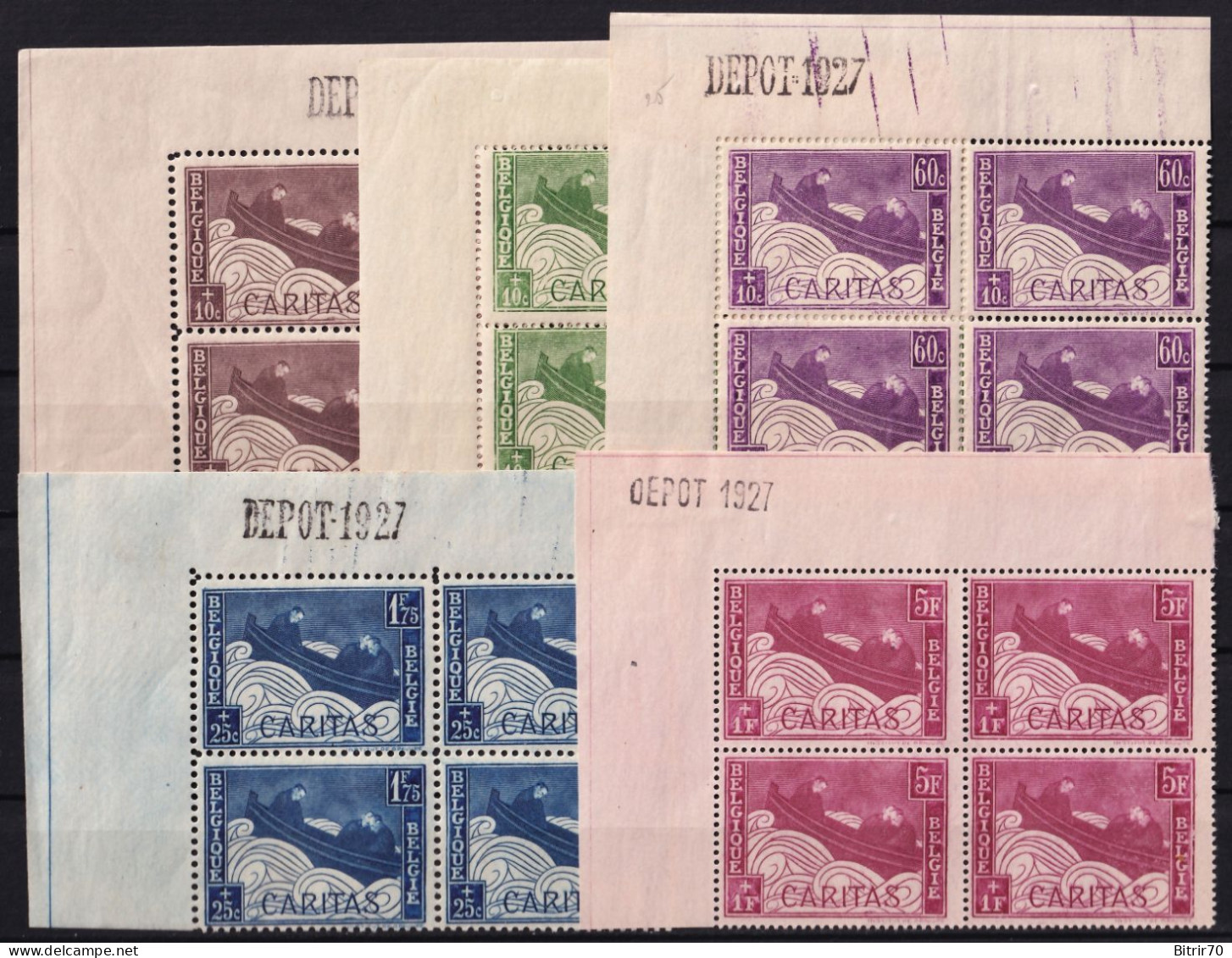 Belgica, 1927 Y&T. 249 / 253,  MNH. - Unused Stamps