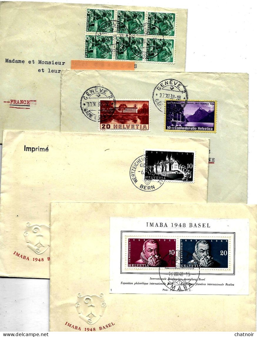 Lot  Oblit   SUISSE - Other & Unclassified