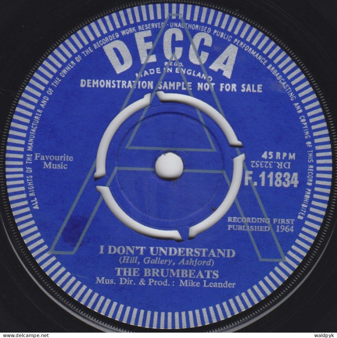 THE BRUMBEATS - I Don't Understand - Altri - Inglese