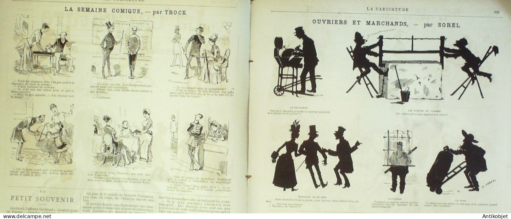 La Caricature 1886 N°330 Concours Hippique Job Sorel Feuillet Par Luque Mary Roman Robida - Tijdschriften - Voor 1900