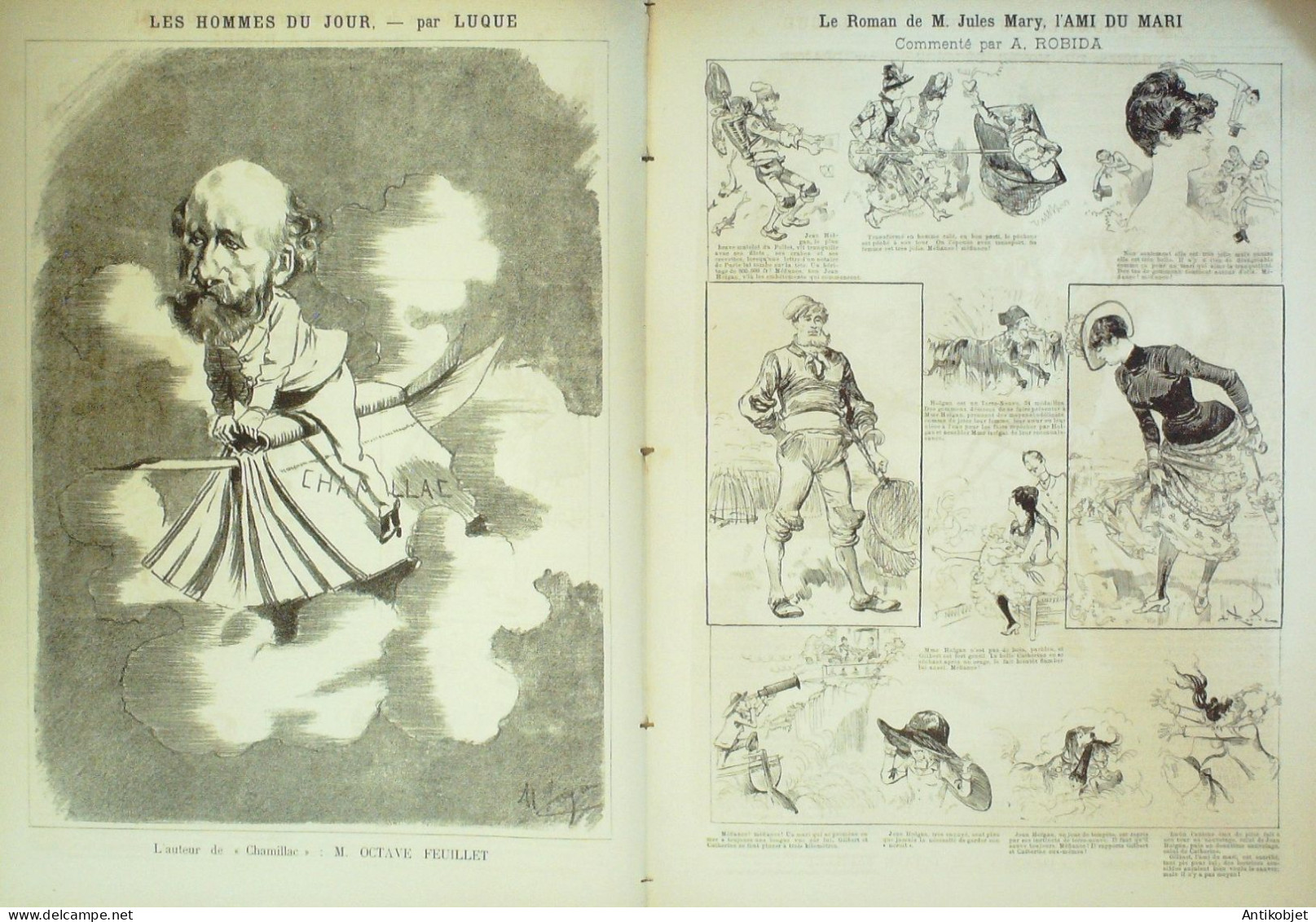 La Caricature 1886 N°330 Concours Hippique Job Sorel Feuillet Par Luque Mary Roman Robida - Magazines - Before 1900