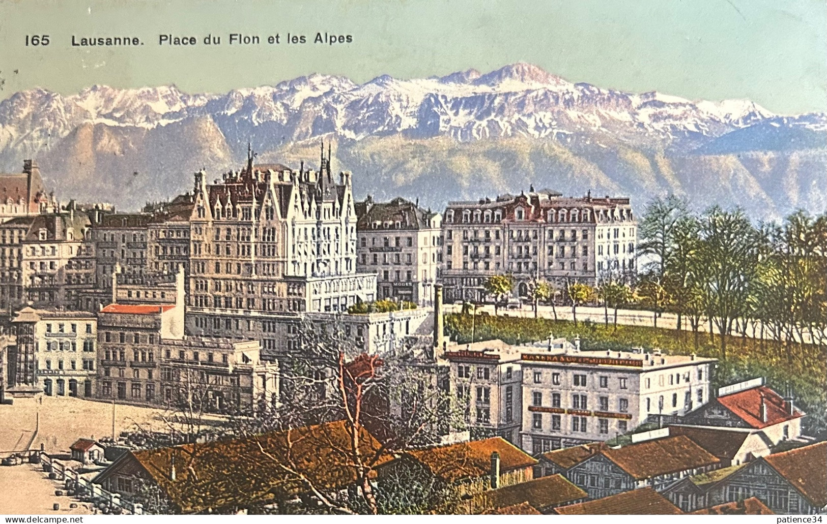 Lausanne - Place Du Flon Et Les Alpes - Lausanne