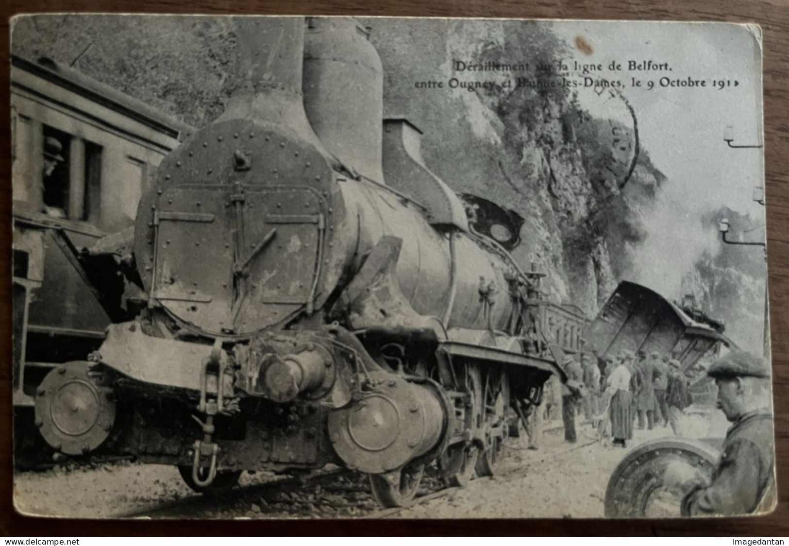 Déraillement Train Ligne Belfort Entre Ougney Et Baume-les-Dames Le 9 Octobre 1911 - Autres & Non Classés
