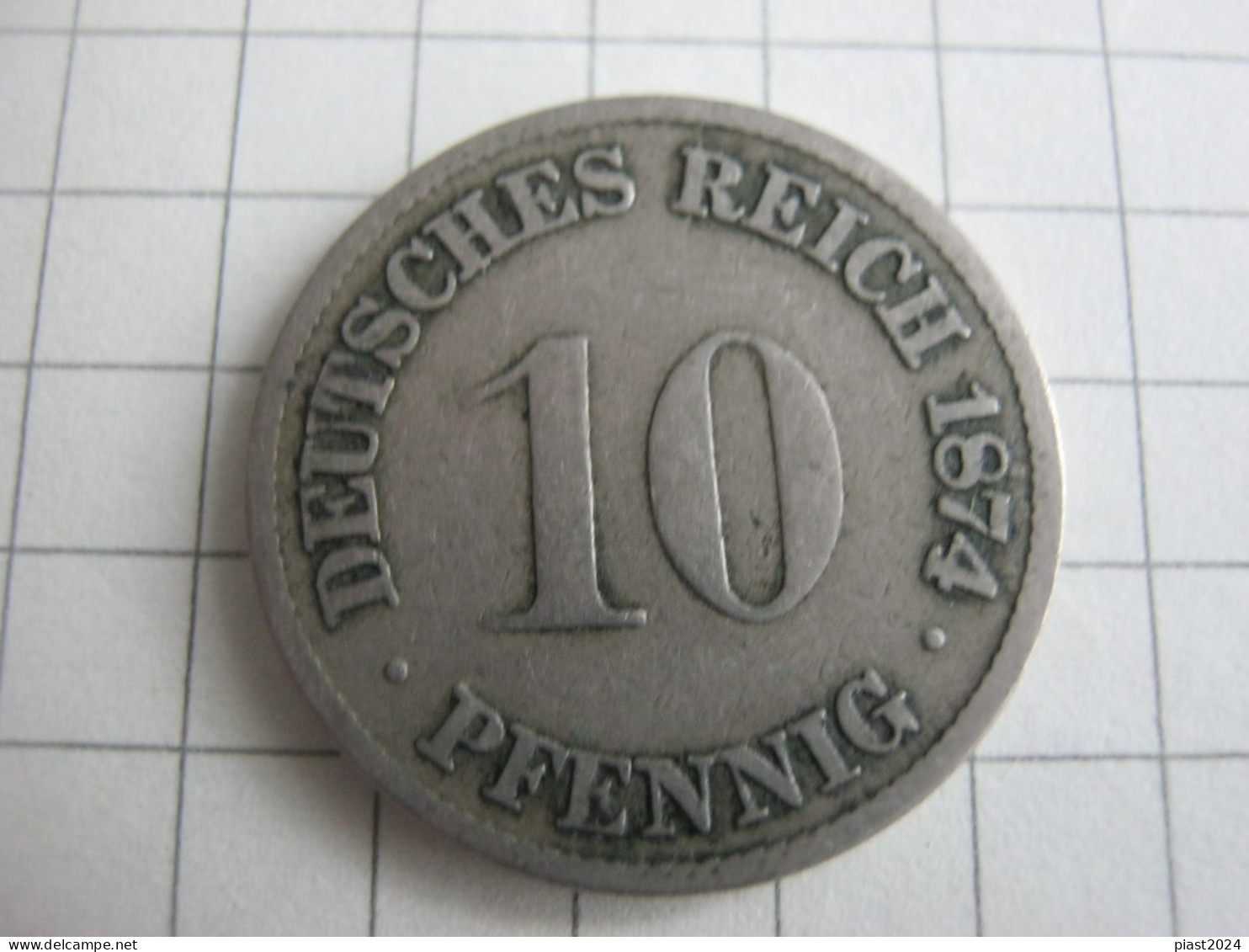 Germany 10 Pfennig 1874 F - 10 Pfennig