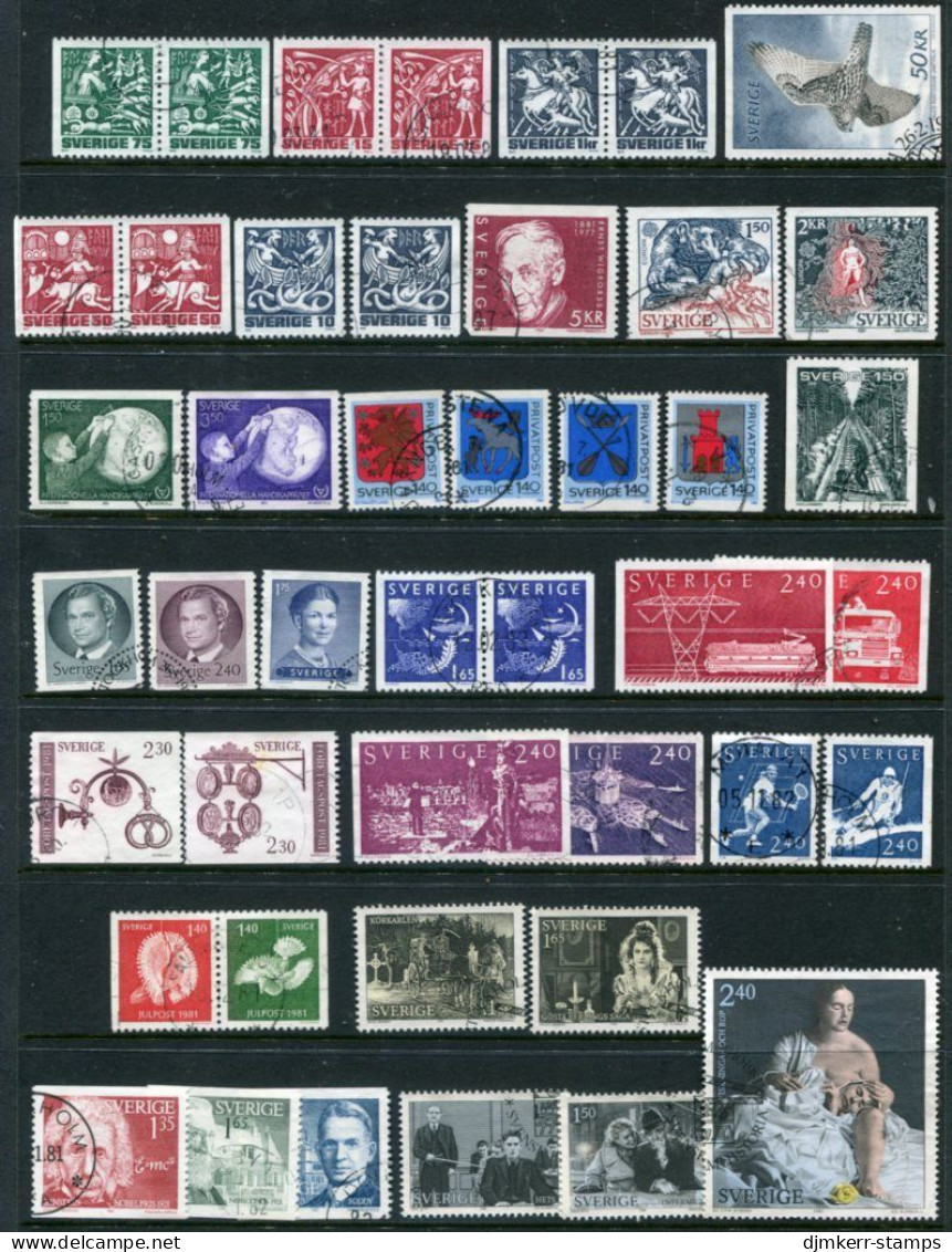 SWEDEN 1981 Complete Issues Except Traditional Boats Used.  Michel 1134-51, 1158-77 - Gebraucht