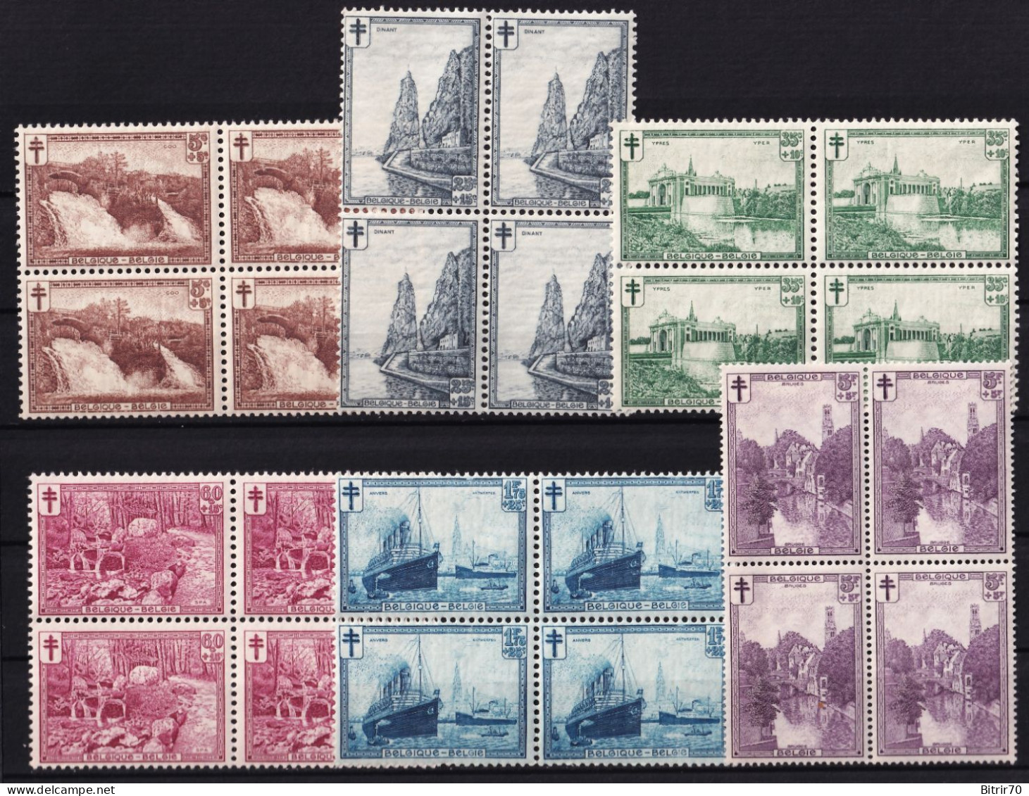 Belgica, 1929  Y&T. 293 / 298,  MNH. - Unused Stamps