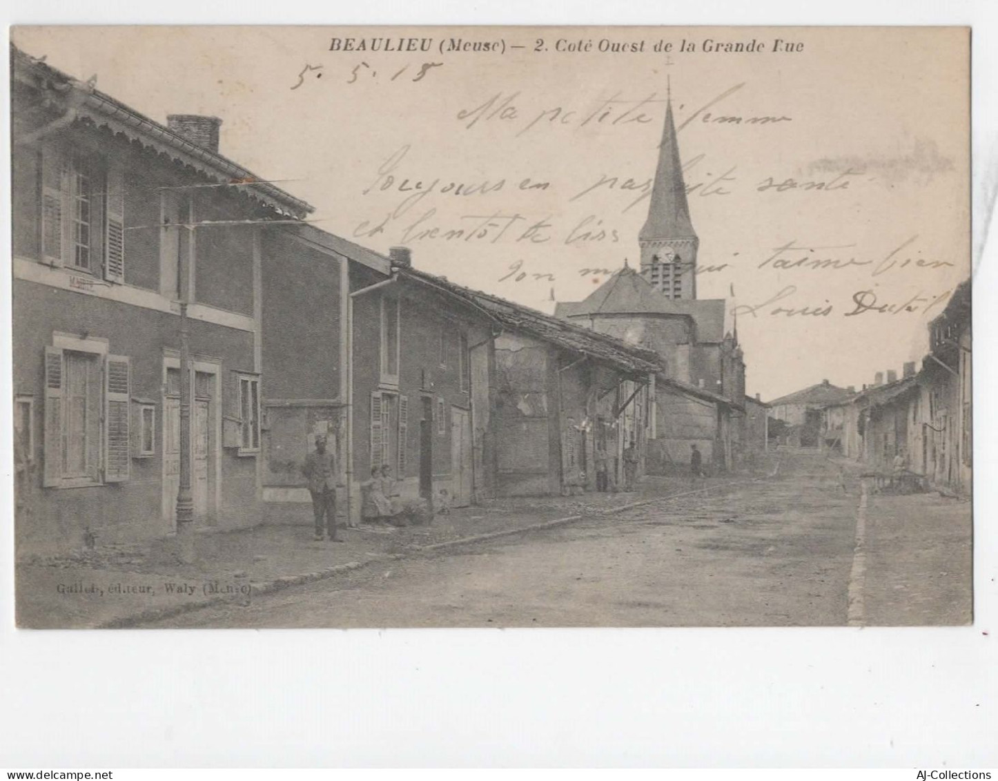 AJC - Beaulieu - Cote Ouest De La Grande Rue --------------etat------------- - Andere & Zonder Classificatie