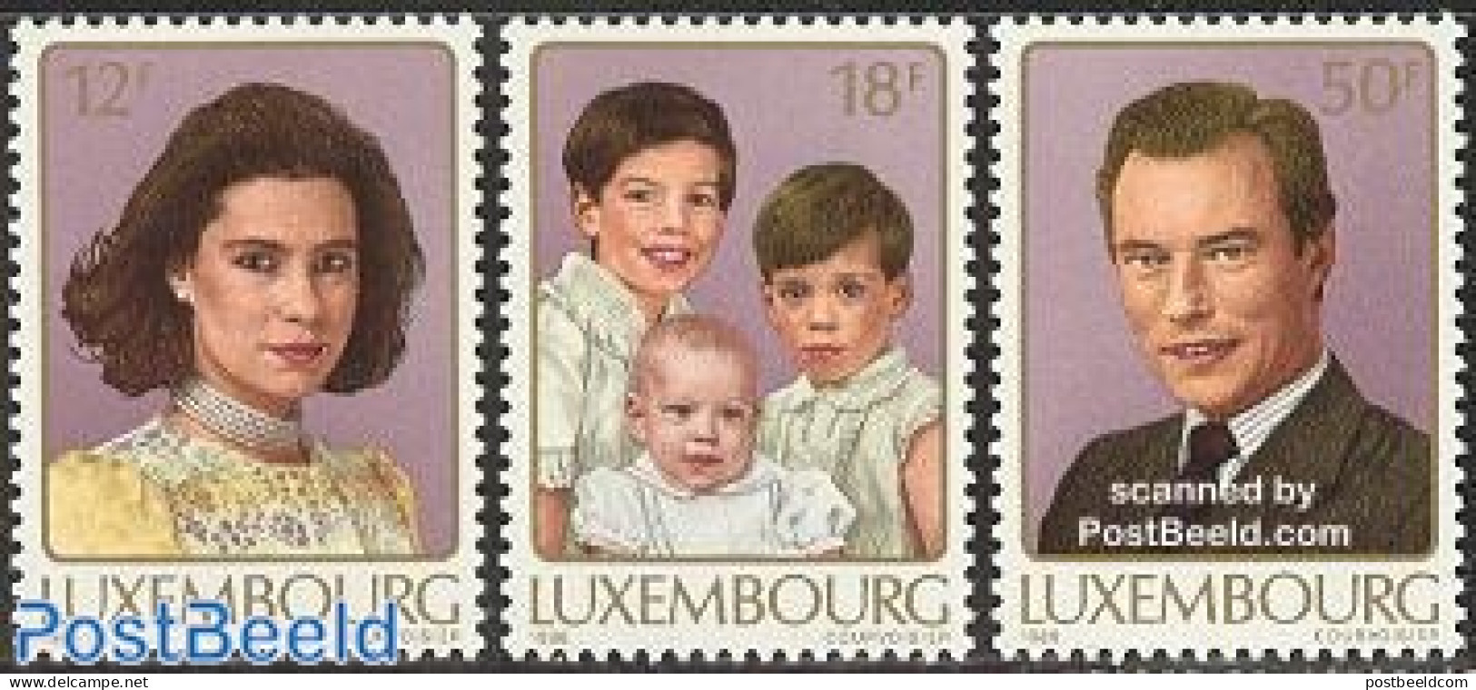 Luxemburg 1988 Juvalux 3v, Mint NH, History - Kings & Queens (Royalty) - Neufs
