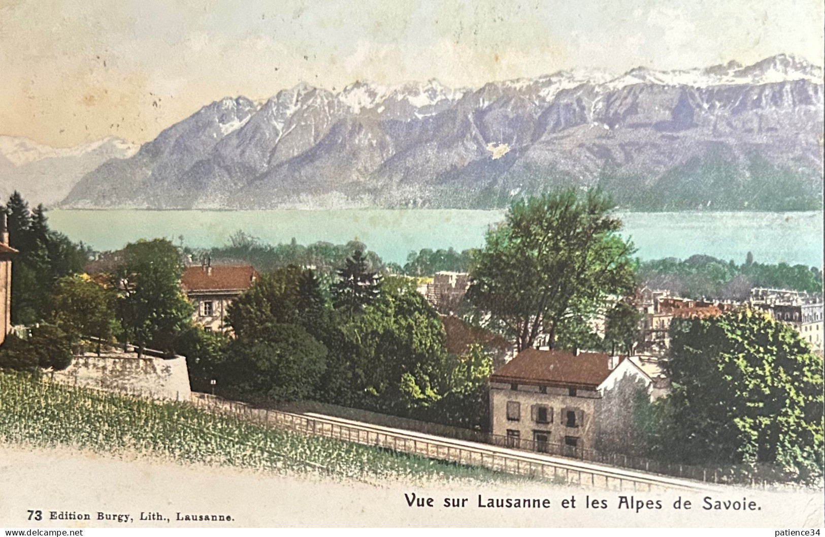 Vue Sur Lausanne Et Les Alpes De Savoie - Lausanne