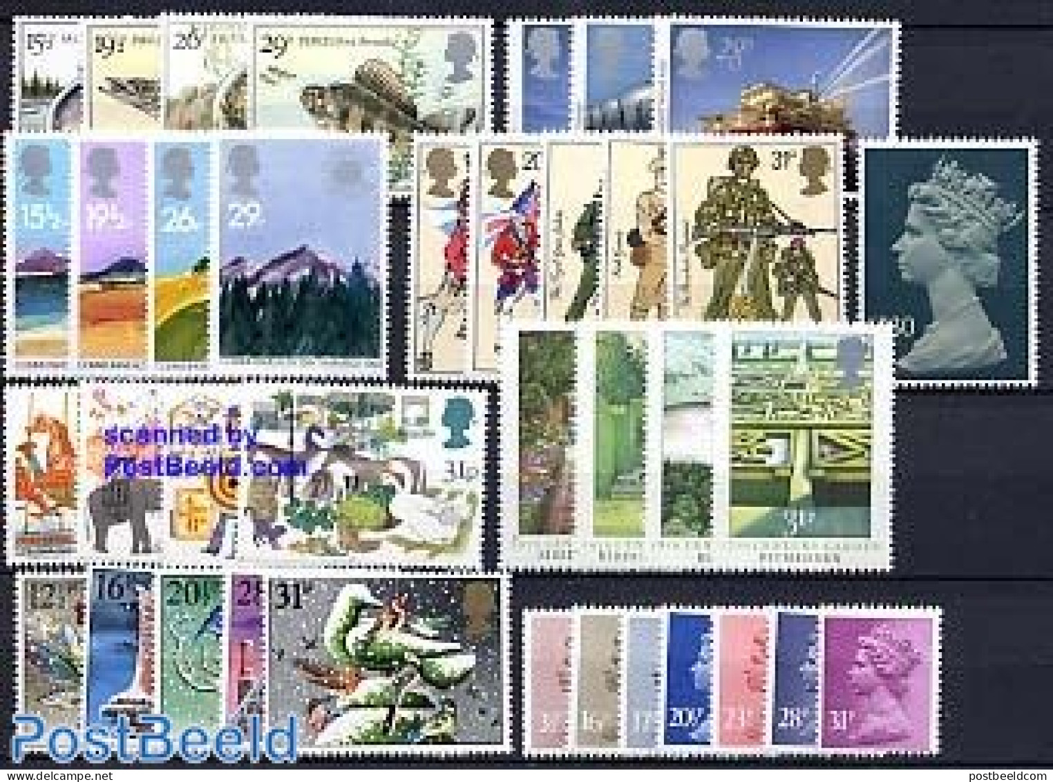 Great Britain 1983 Yearset 1983 (37v), Mint NH, Various - Yearsets (by Country) - Neufs