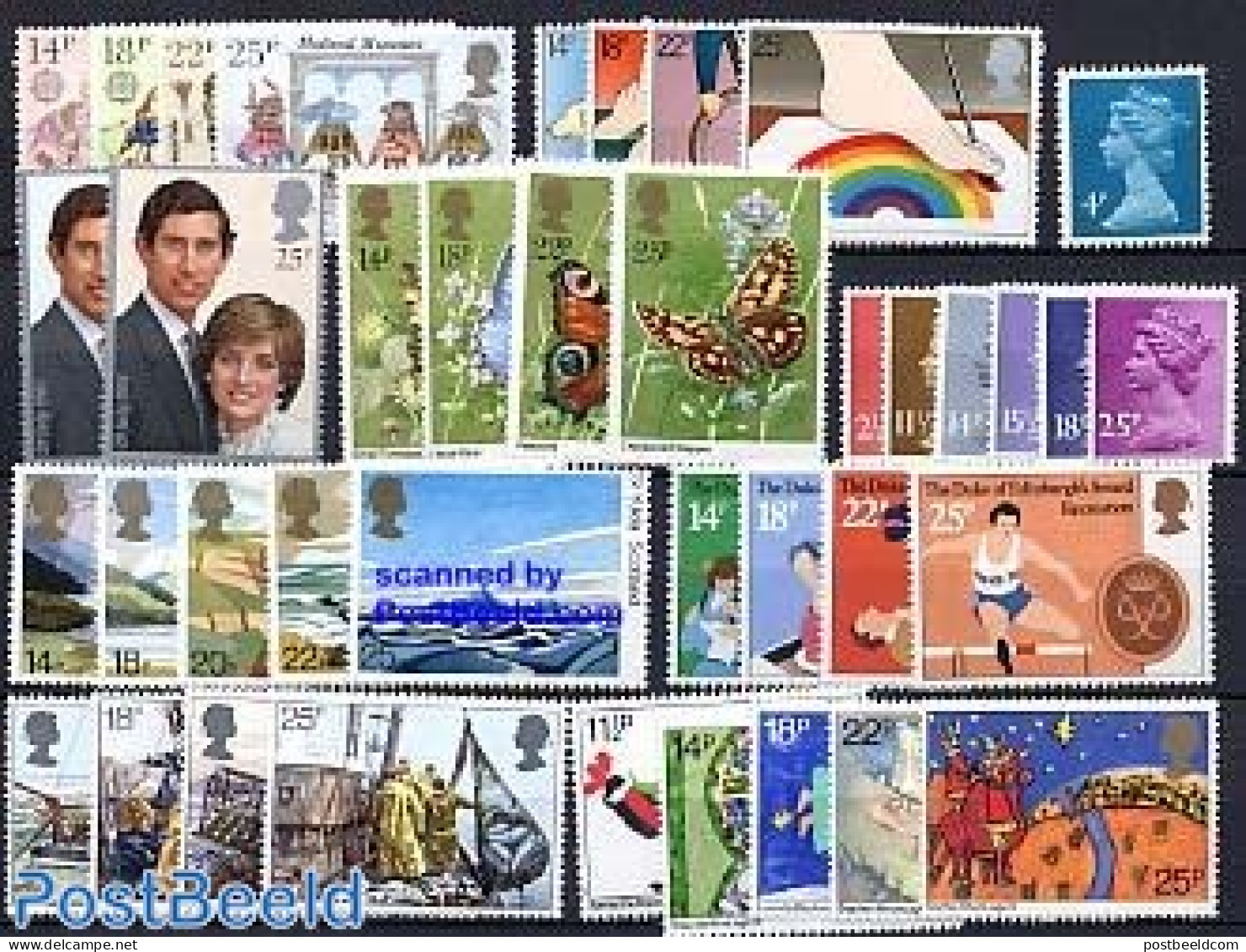 Great Britain 1981 Yearset 1981 (39v), Mint NH, Various - Yearsets (by Country) - Neufs