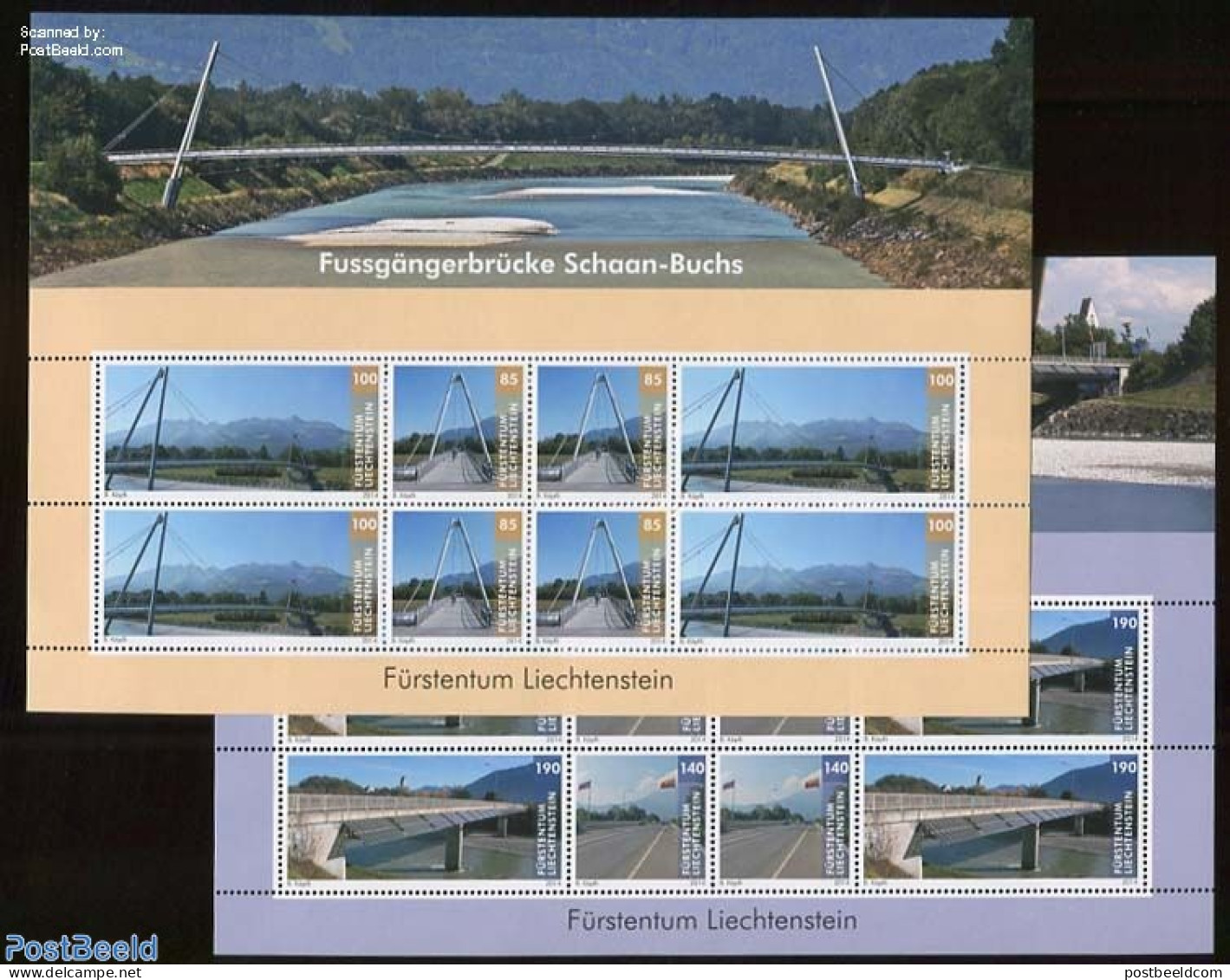 Liechtenstein 2014 Bridges 2 M/ss, Mint NH, Bridges And Tunnels - Unused Stamps