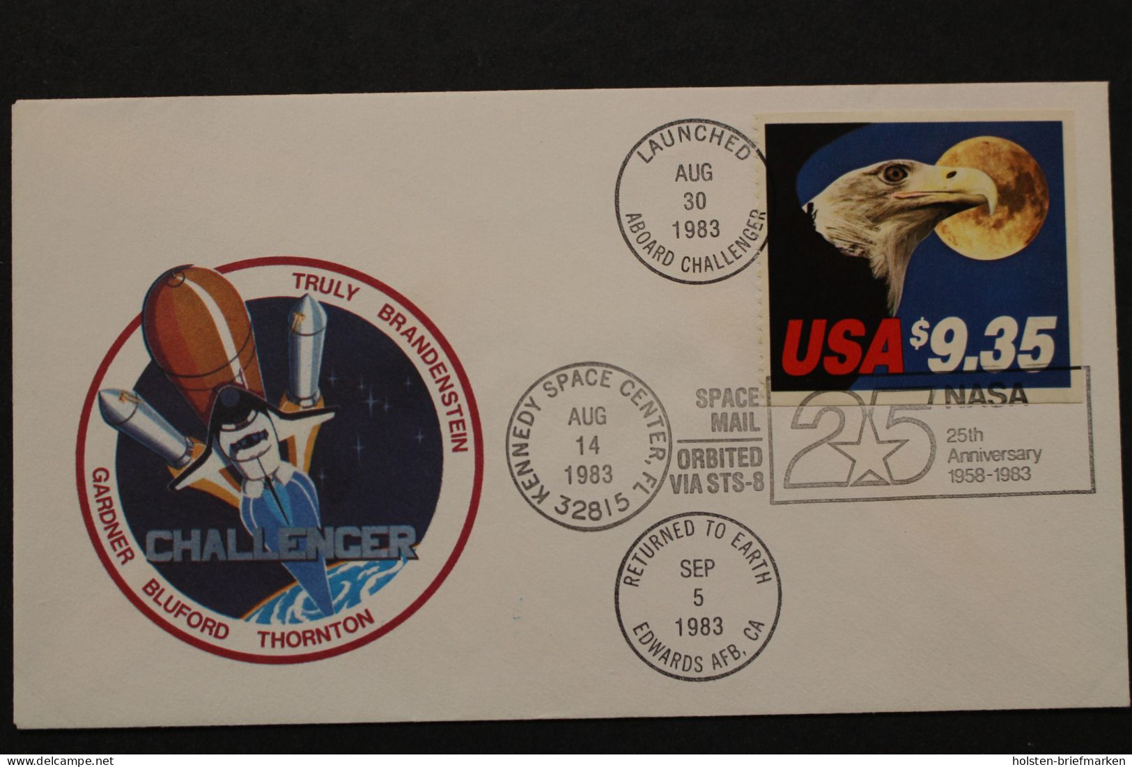 USA, MiNr. 1648 D, Raketenpost Challenger, 1983 - Andere & Zonder Classificatie
