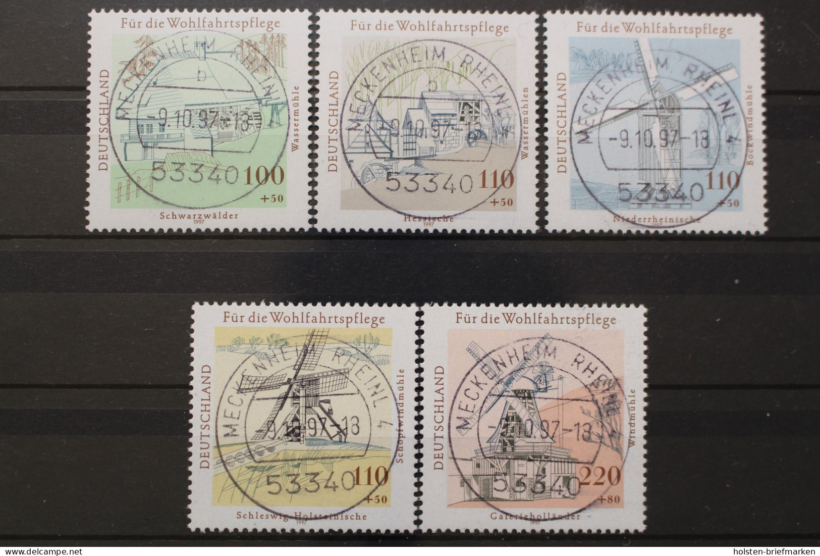 Deutschland (BRD), MiNr. 1948-1952 Zentrisch Meckenheim, EST - Sonstige & Ohne Zuordnung