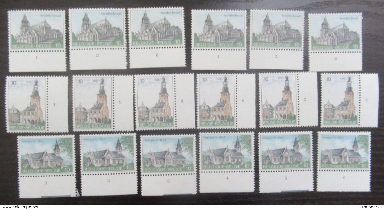 2138/40 'Toerisme' - Postfris ** - Volledige Set Plaatnummers - 1981-1990