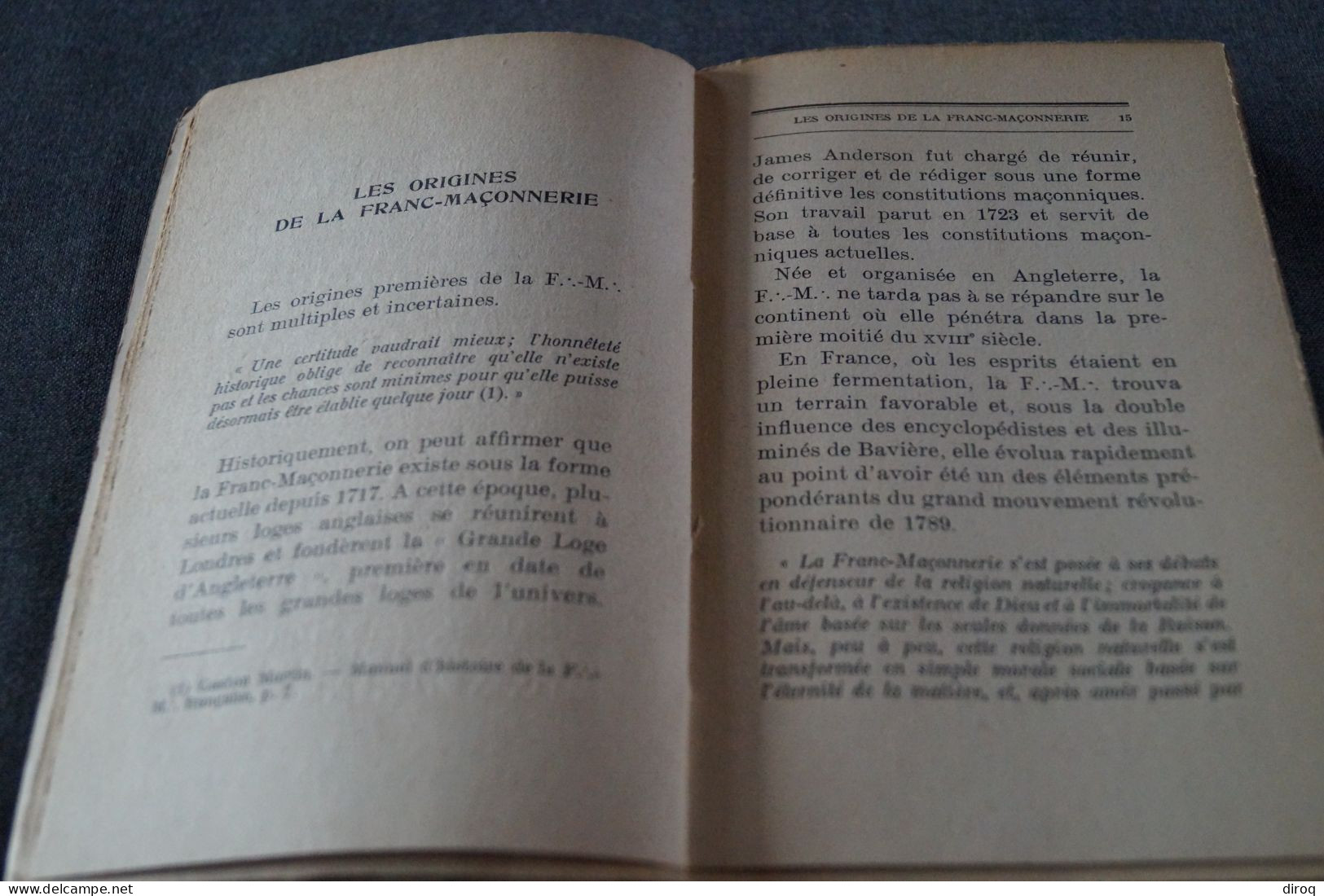 RARE Ouvrage De Franc-Maçonnerie 1932,Léon Poncin,Puissance Occulte,130 Pages,19 Cm./12 Cm. - Religion & Esotérisme