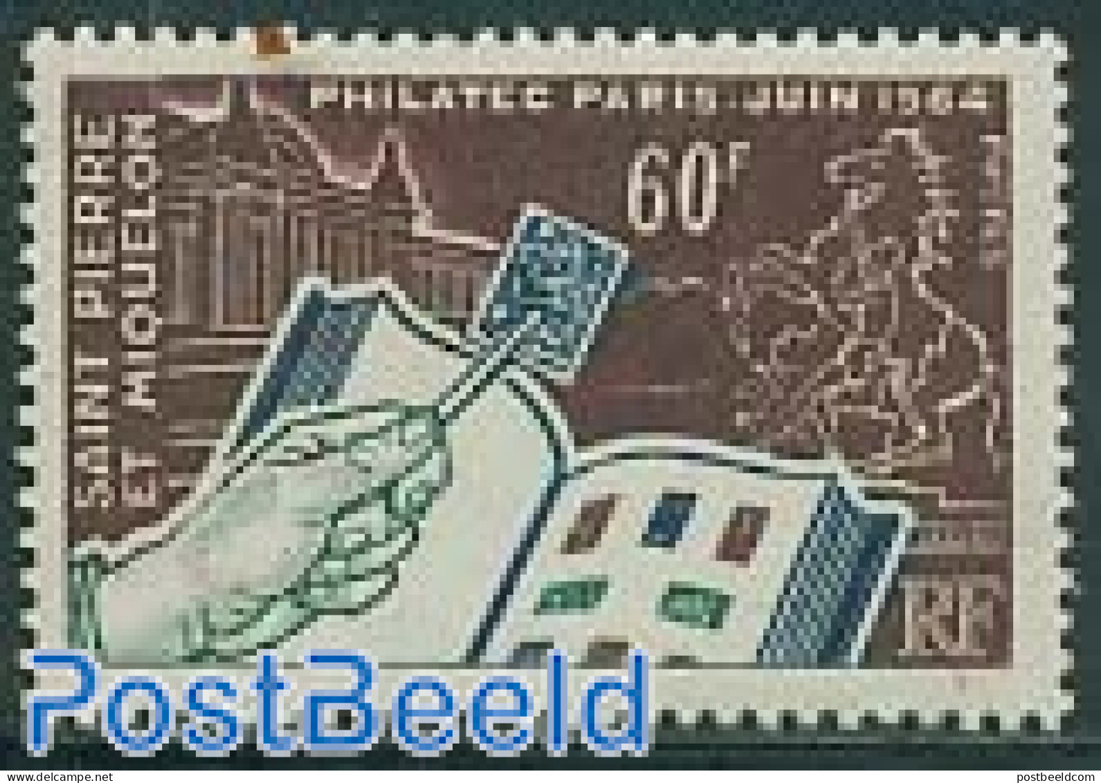 Saint Pierre And Miquelon 1964 Philatec 1v, Mint NH, Philately - Stamps On Stamps - Postzegels Op Postzegels
