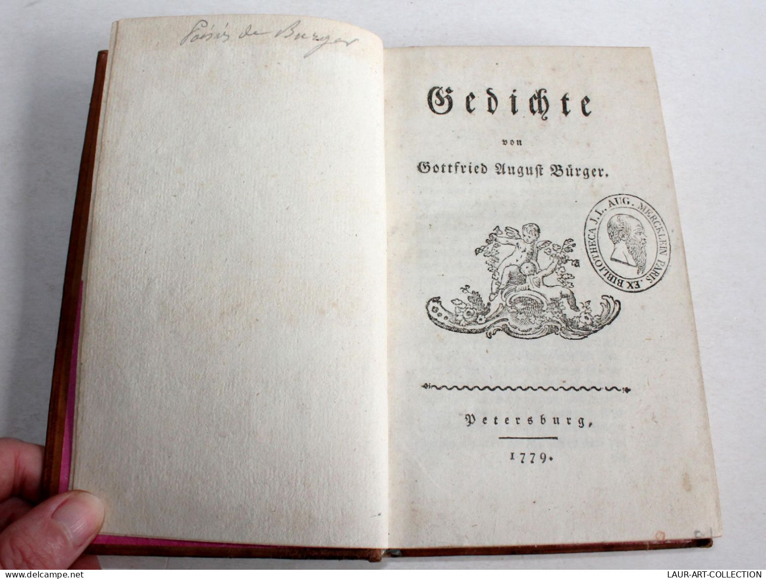 GEDICHTE VON GOTTFRIED AUGUST BURGER 1779 POESIE, POEMES En ALLEMAND / ANCIEN LIVRE XVIIIe SIECLE (2204.17) - Oude Boeken